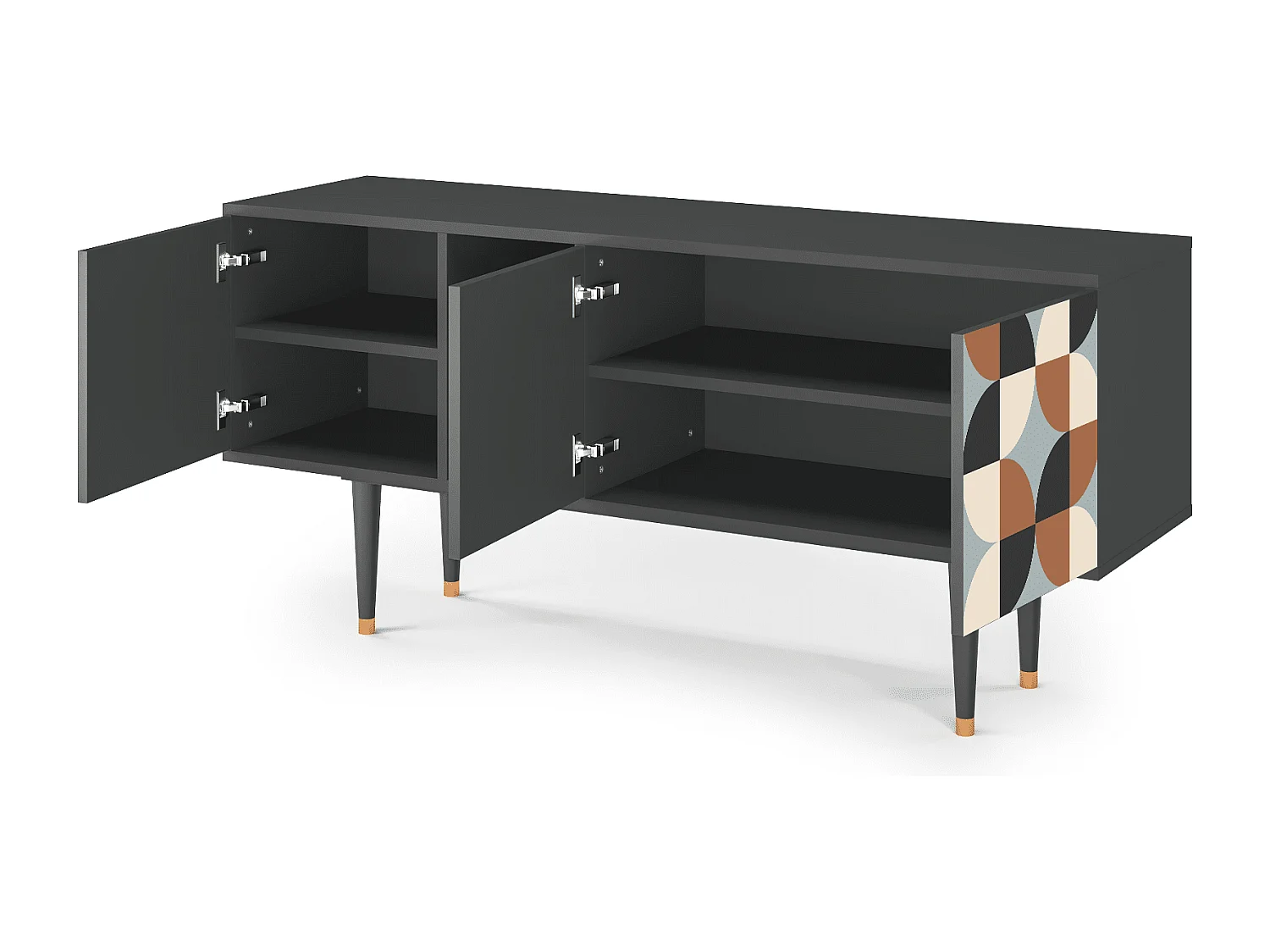 TV-Möbel - 150х69х41 cm - T5 - Brown Sensation, Anthrazit