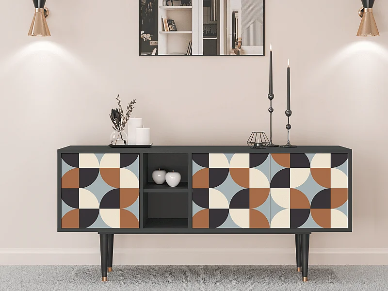 TV-Möbel - 150х69х41 cm - T5 - Brown Sensation, Anthrazit