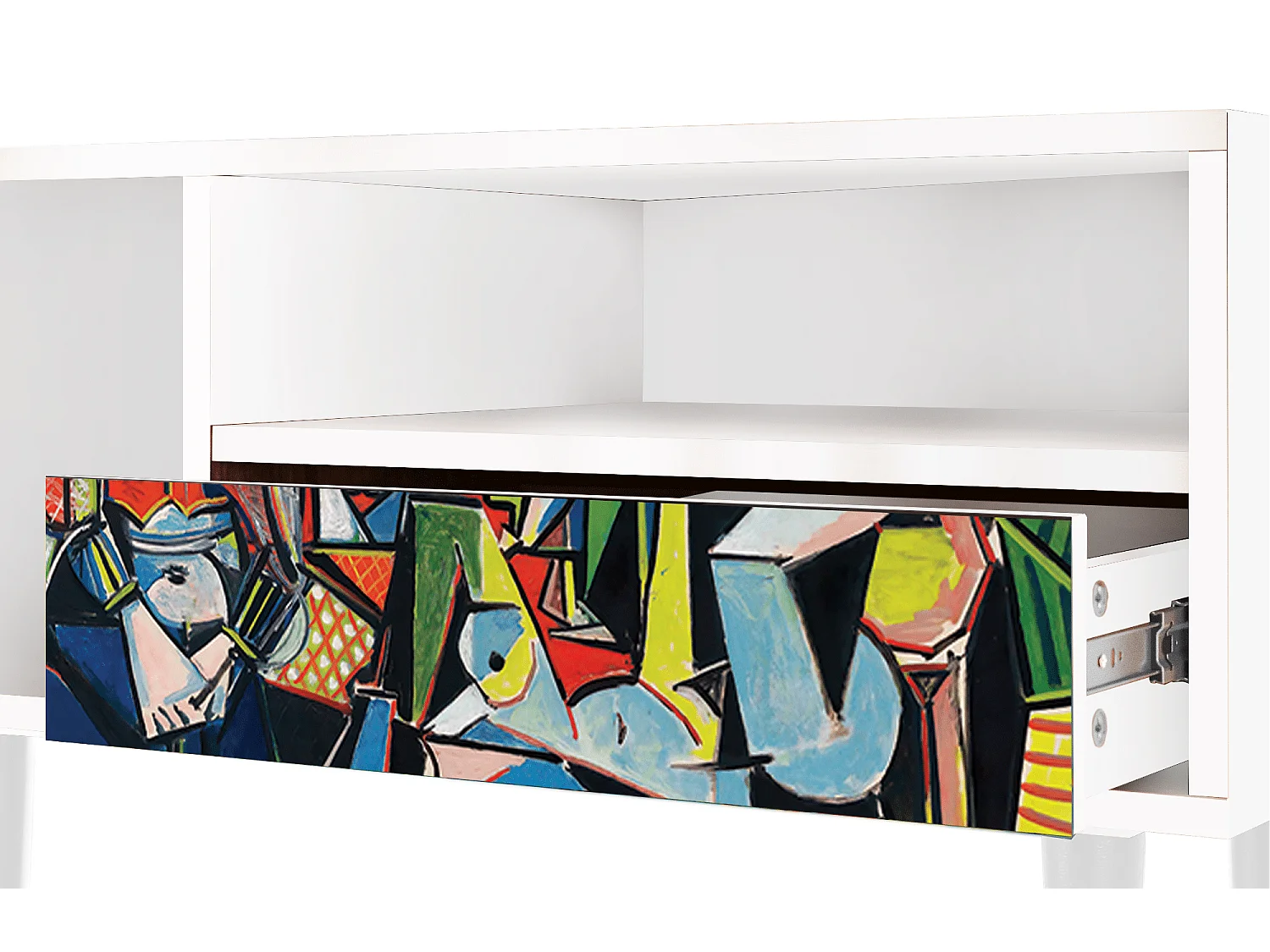 TV-Möbel - 115х59х48 cm - T3 - Women of Algiers, Weiß