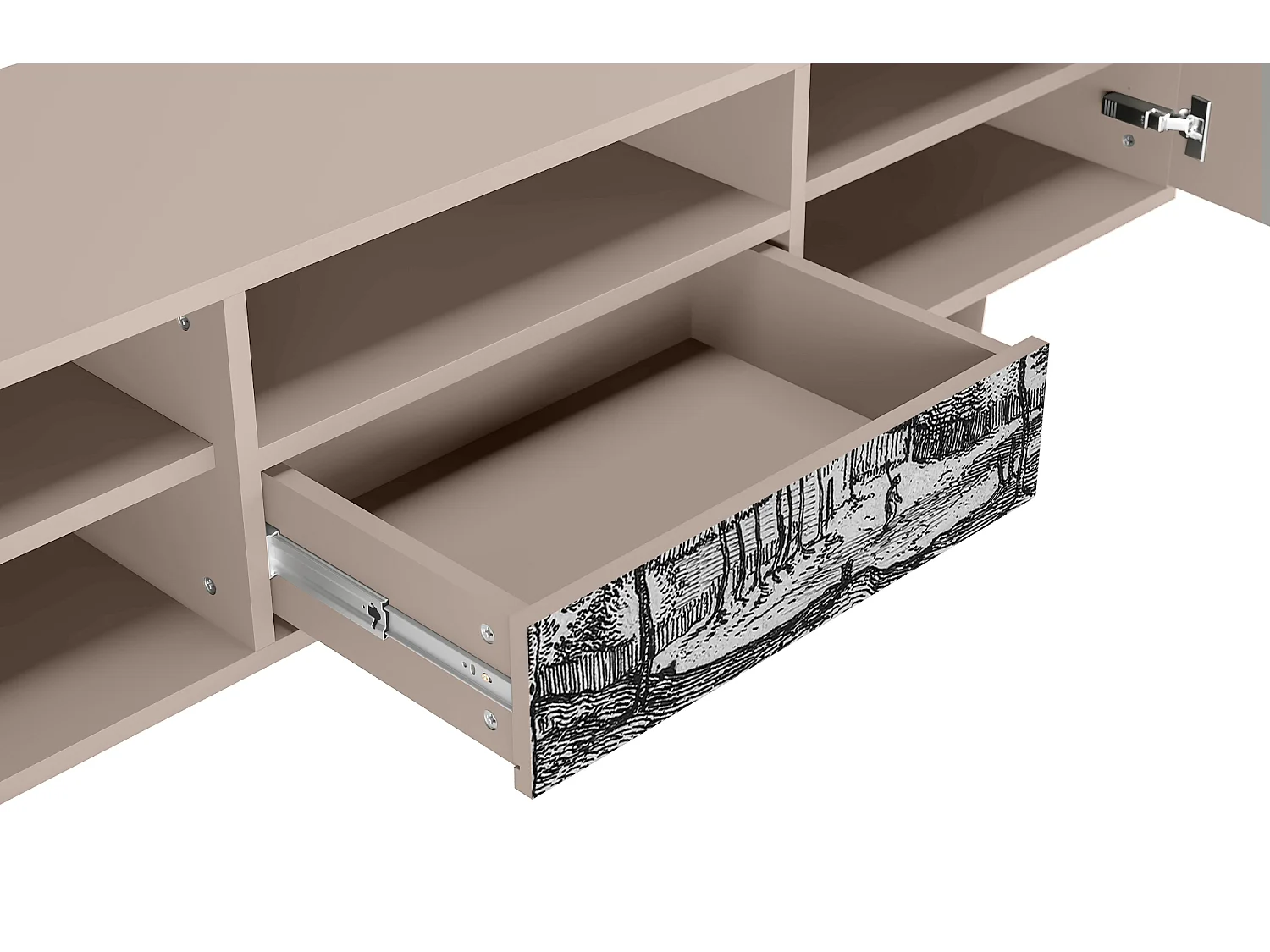 TV-meubel - 170х59х41 cm - T6 - Village Road, Latte