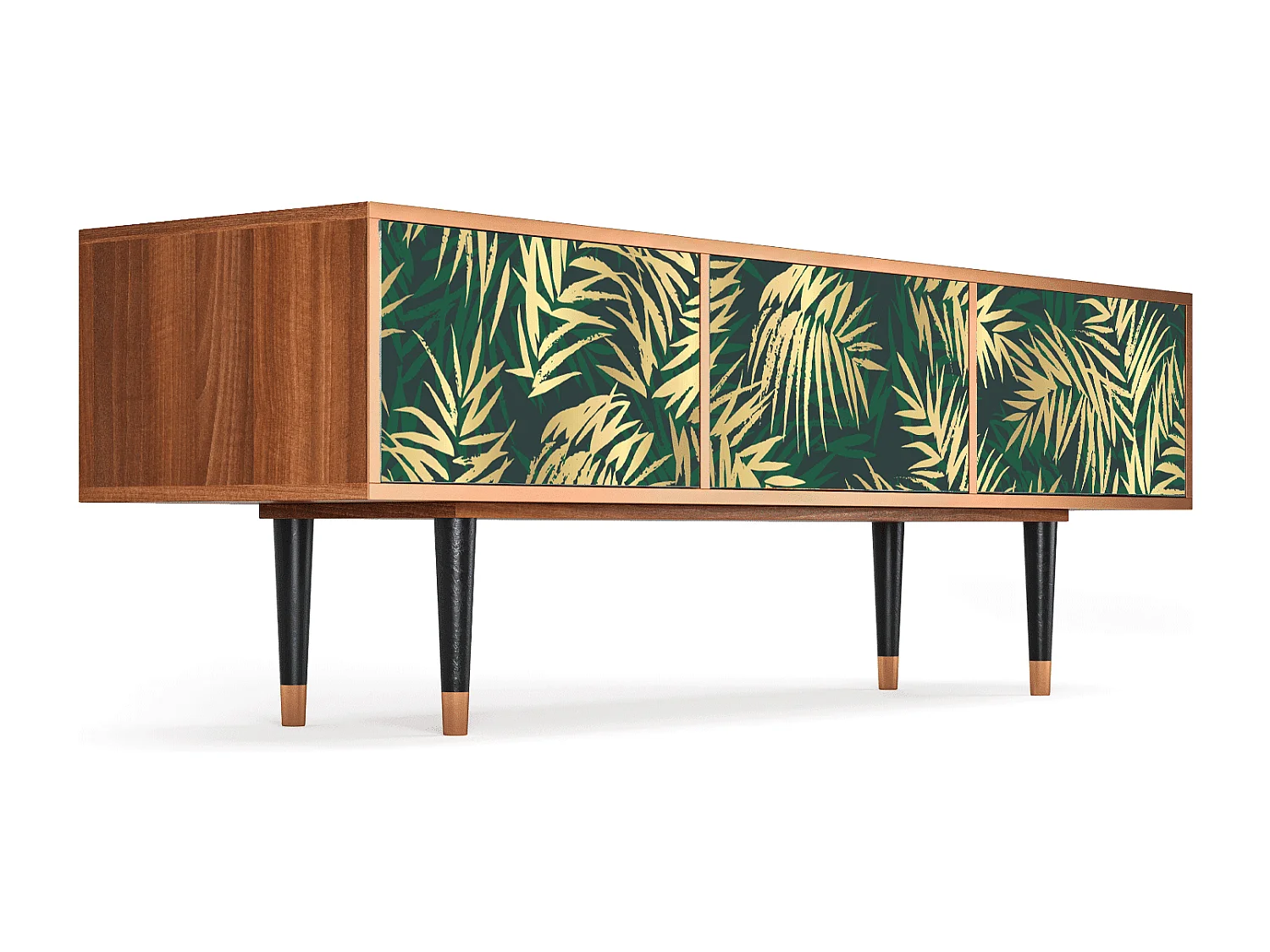 Meuble TV - 170х59х48 cm - T4 - Sunny Palm Tree, Noyer