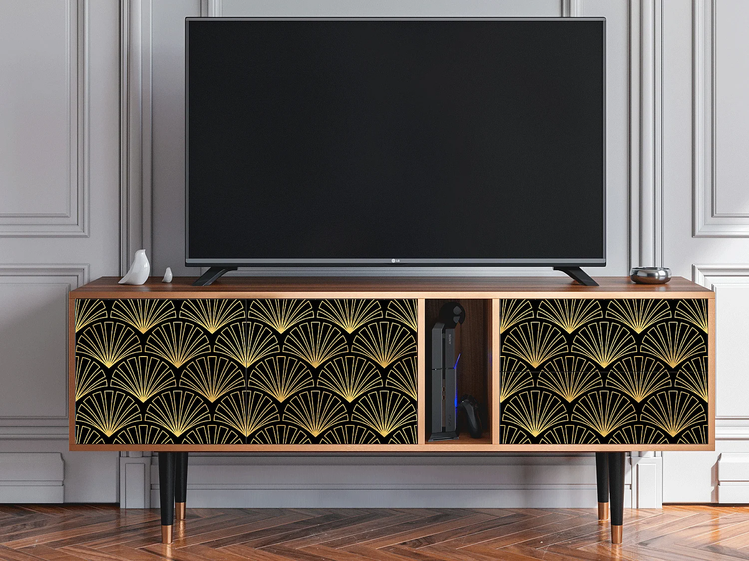 TV-Möbel - 170х69х48 cm - T1 - Bird of Juno, Walnuss