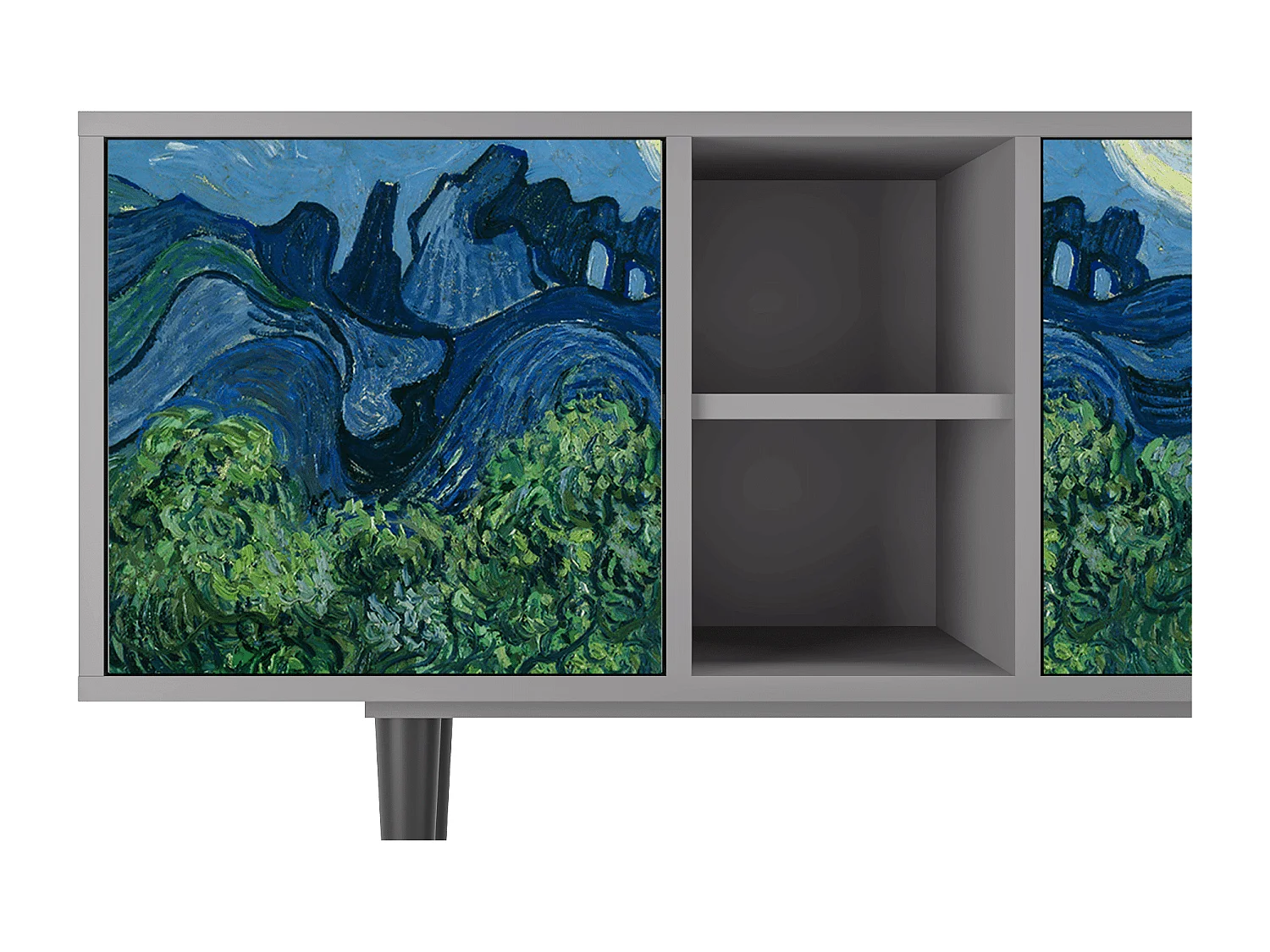 TV-Möbel - 150х69х41 cm - T5 - The Oil Trees, Grau