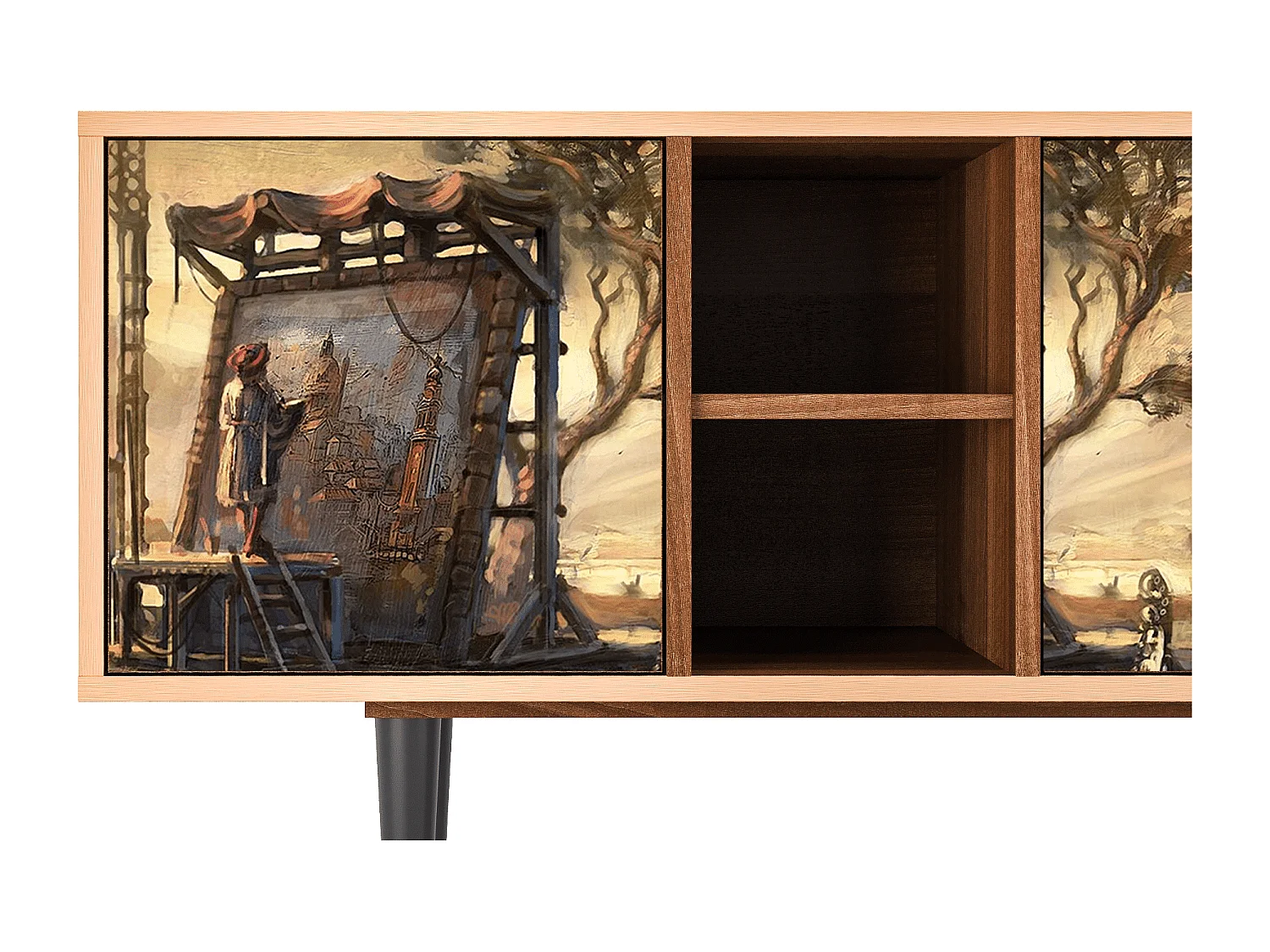 Mobile TV - 150х69х41 cm - T5 - Venice, Noce