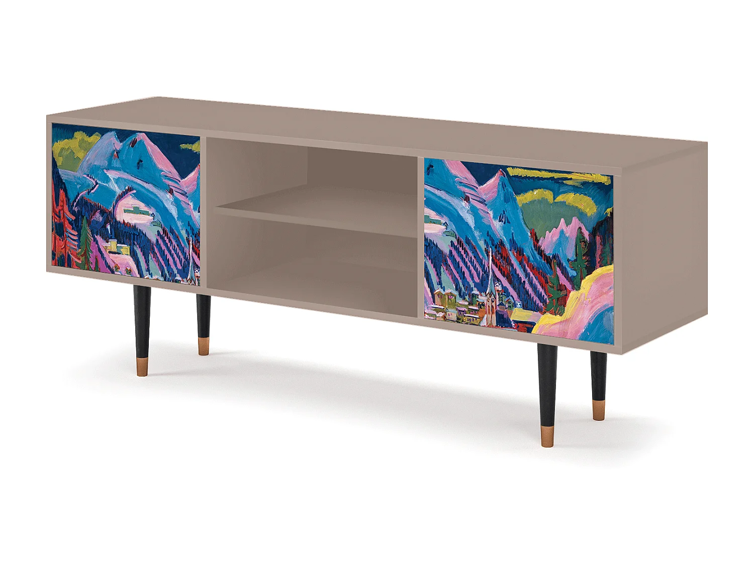 TV-meubel - 170х69х48 cm - T2 - Davos Winter, Latte