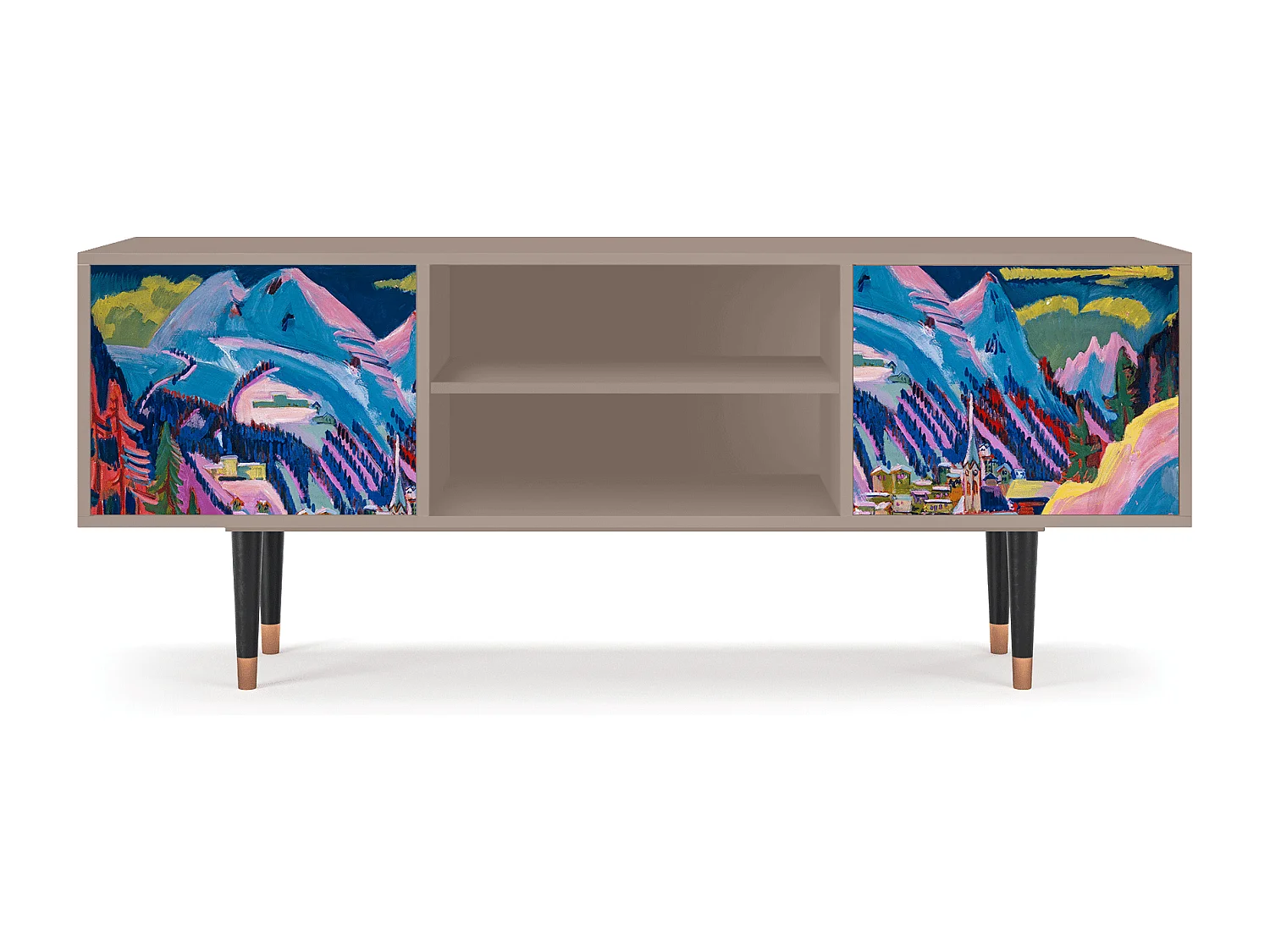 TV-meubel - 170х69х48 cm - T2 - Davos Winter, Latte