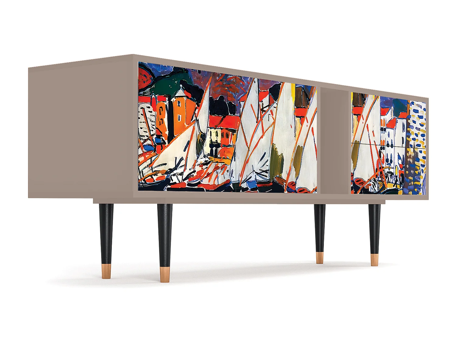 TV-meubel - 170х69х48 cm - T1 - Le Séchage des voiles , Latte