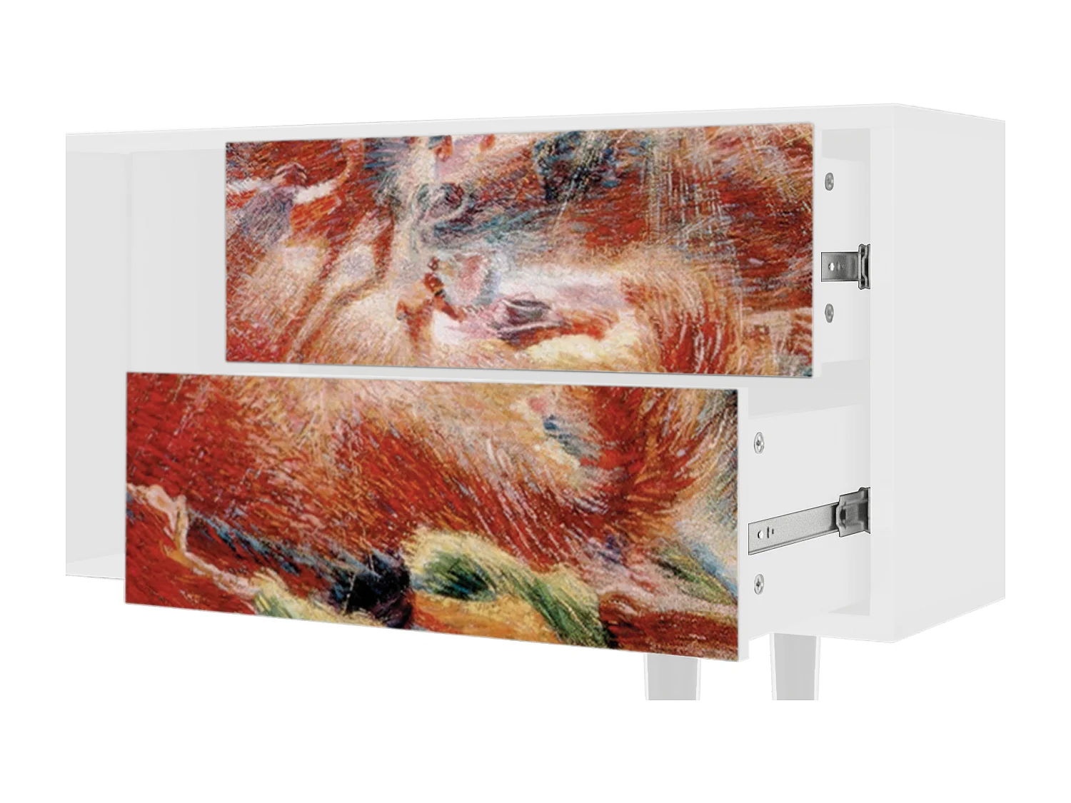 Meuble TV - 170х69х48 cm - T1 - The City Rises, Blanc