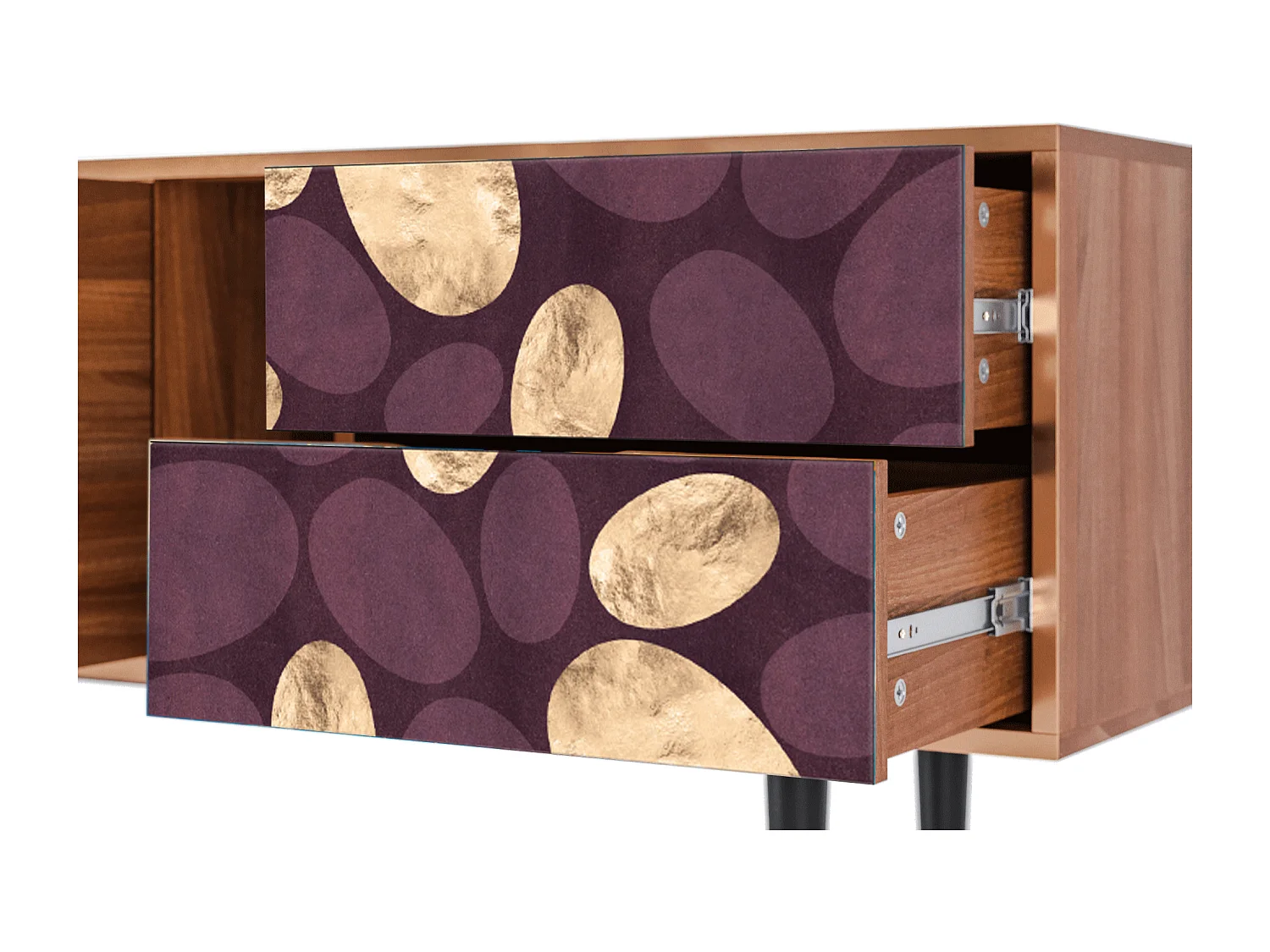 Szafka RTV - 170х69х48 cm - T1 - Fine Wine, Orzech