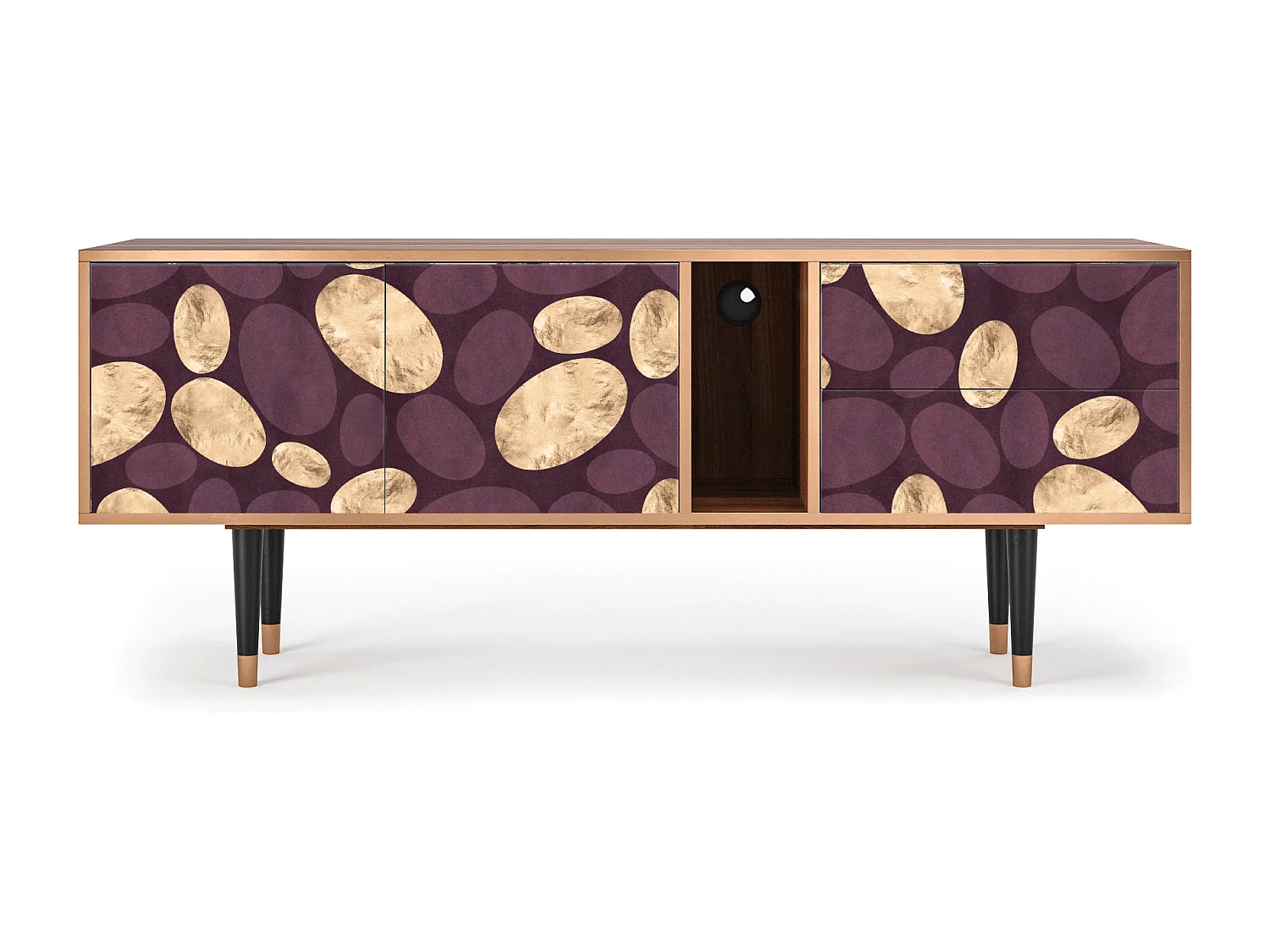 Szafka RTV - 170х69х48 cm - T1 - Fine Wine, Orzech