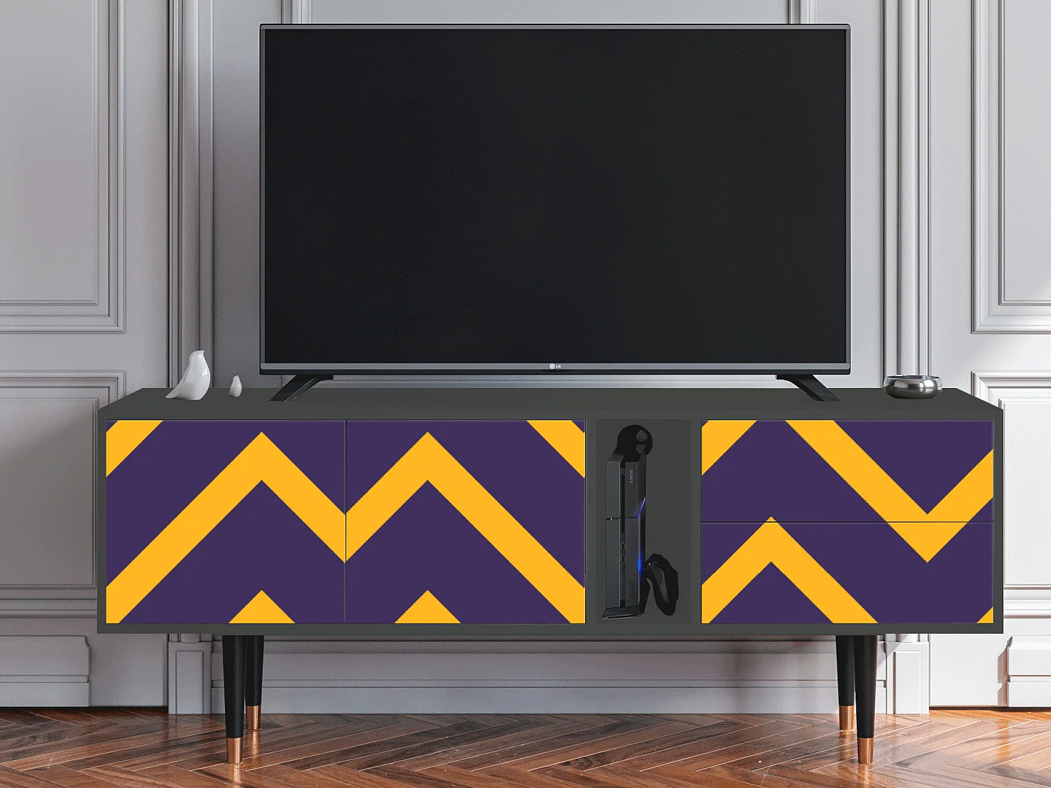 Meuble TV - 170х69х48 cm - T1 - The Brightest Way, Anthracite