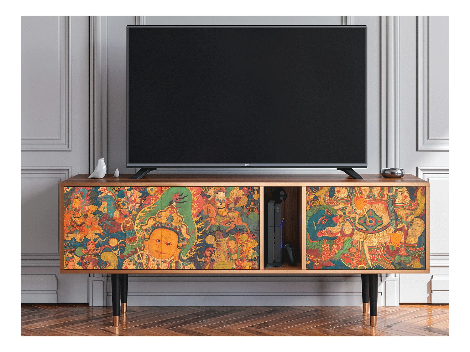 Mobile TV - 170х69х48 cm - T1 - God by Vaisravana , Noce