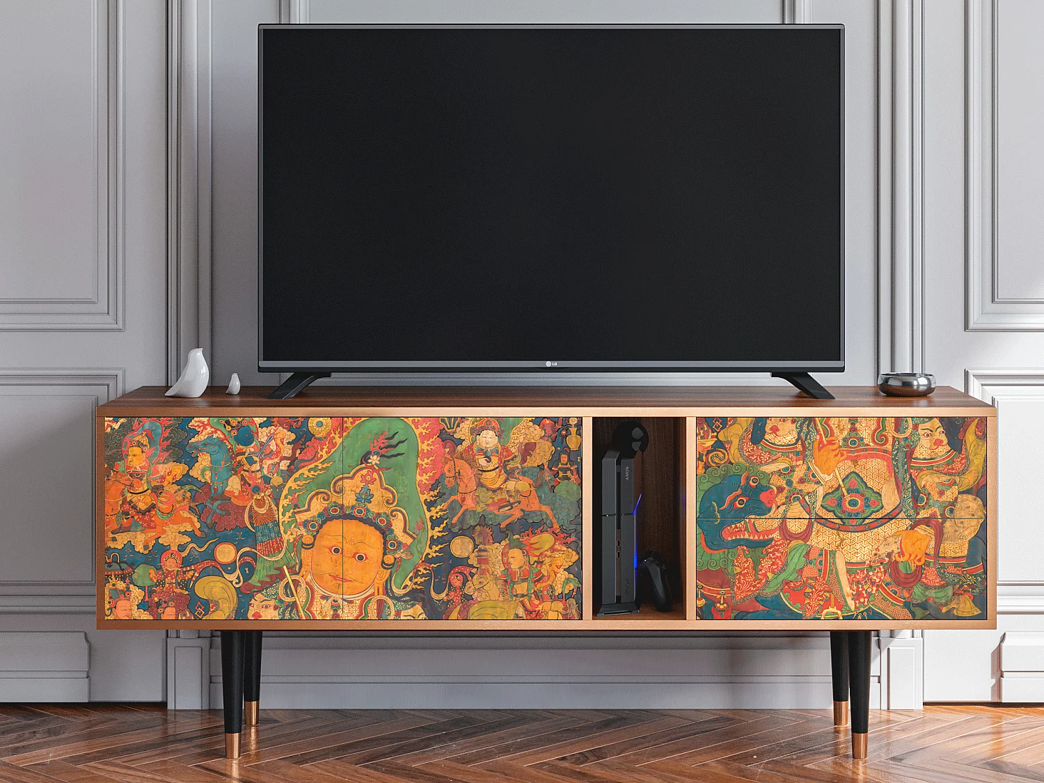 TV-Möbel - 170х69х48 cm - T1 - God by Vaisravana , Walnuss