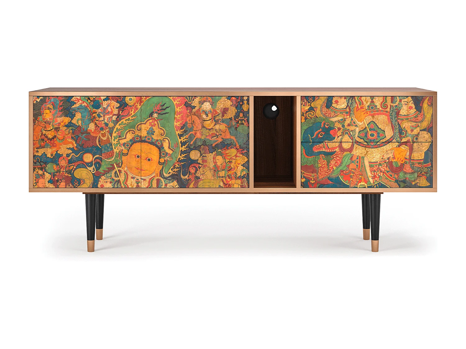 TV-Möbel - 170х69х48 cm - T1 - God by Vaisravana , Walnuss