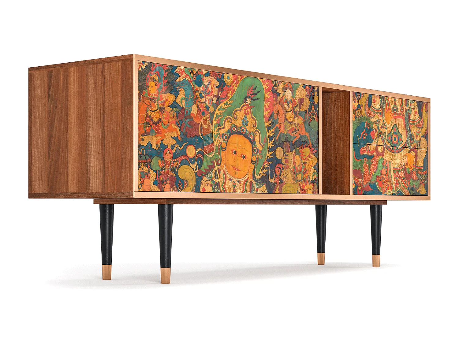 TV-Möbel - 170х69х48 cm - T1 - God by Vaisravana , Walnuss