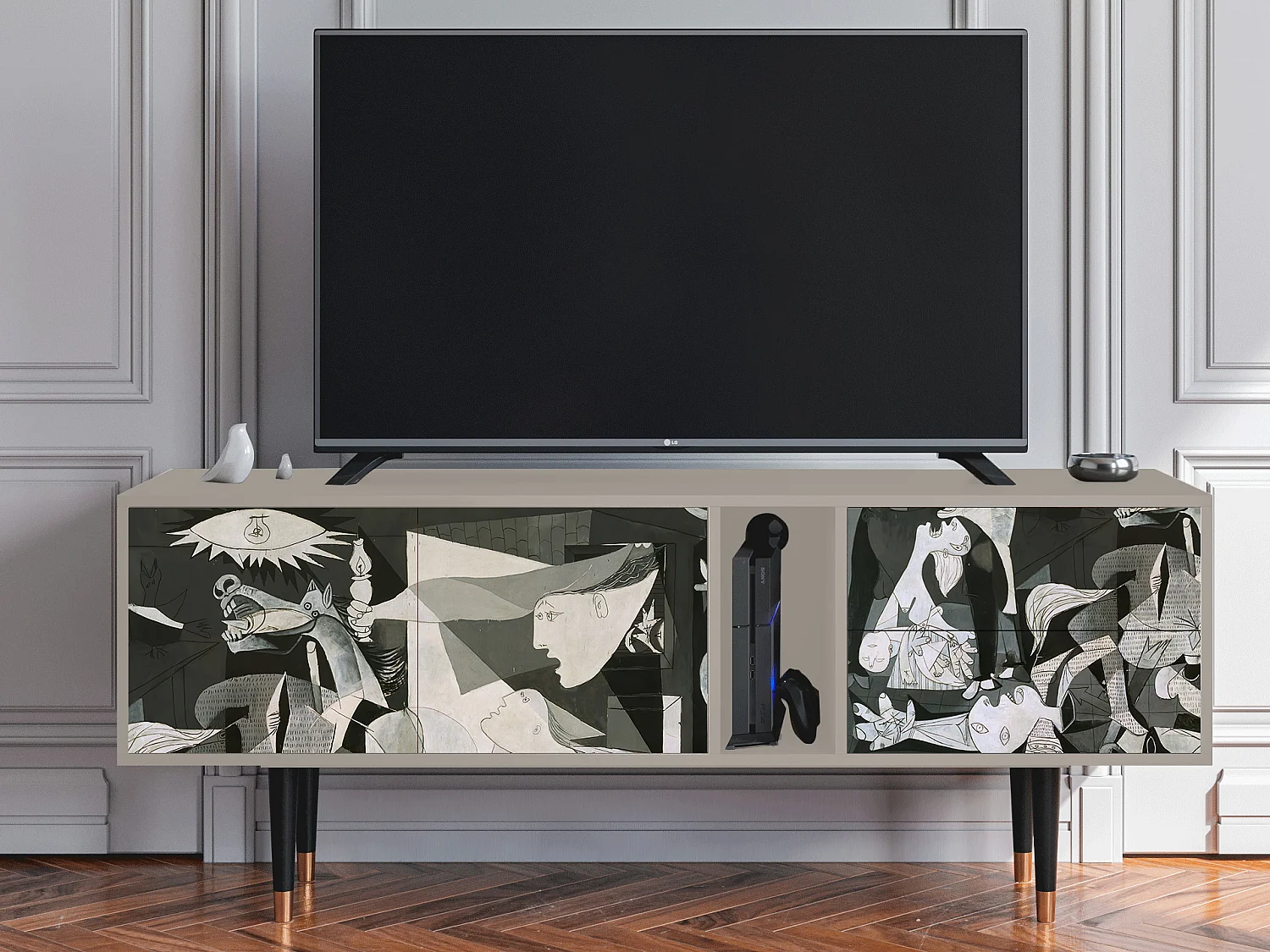 TV-Möbel - 170х69х48 cm - T1 - Guernica by Picasso, Sand