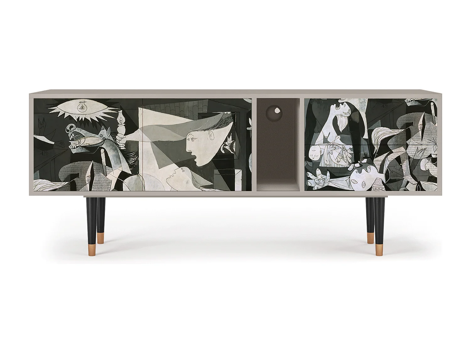 TV-Möbel - 170х69х48 cm - T1 - Guernica by Picasso, Sand