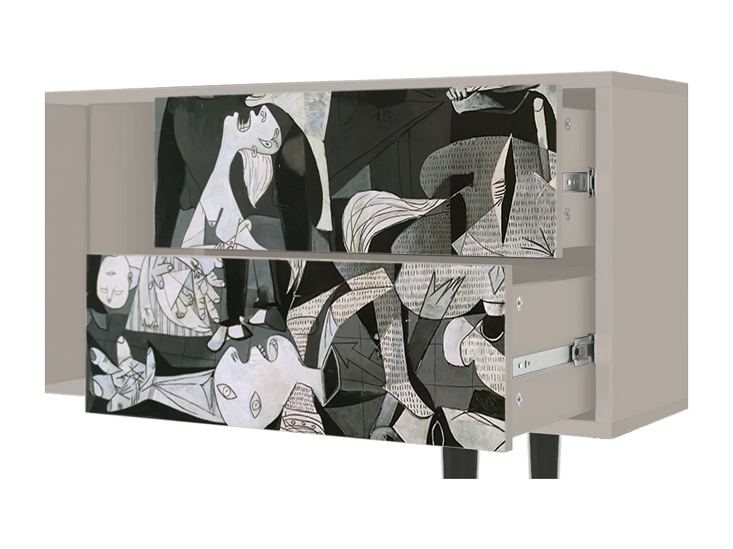 TV-Möbel - 170х69х48 cm - T1 - Guernica by Picasso, Sand