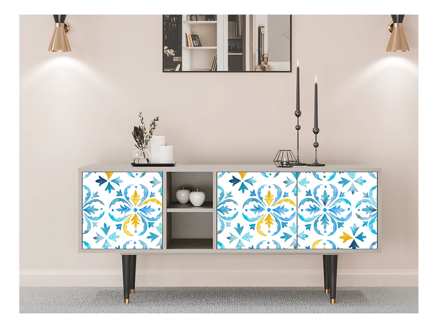 Meuble TV - 150х69х41 cm - T5 - Lisbon Flover, Sable