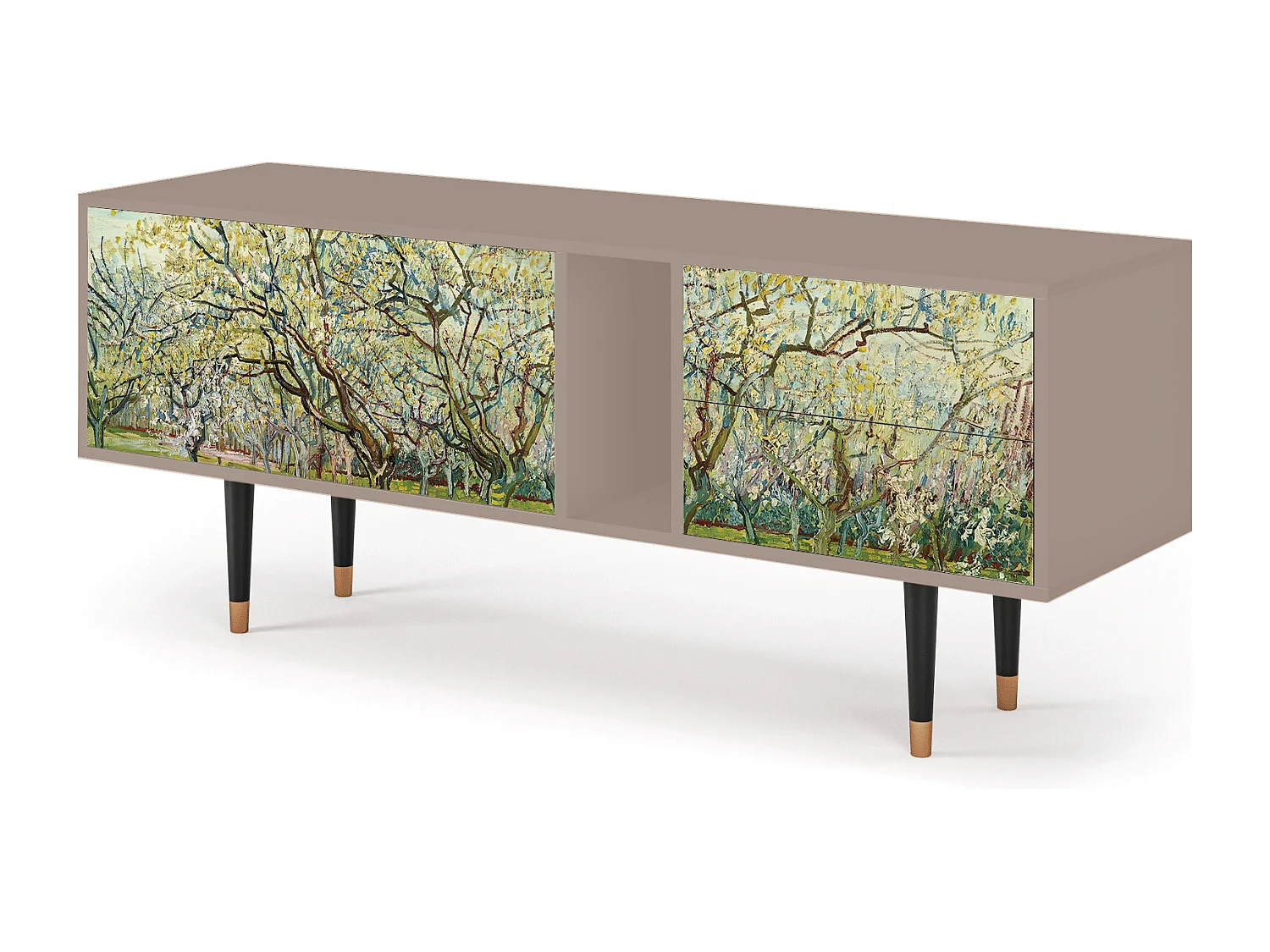 Meuble TV - 170х69х48 cm - T1 - The Blanc Orchard, Latte