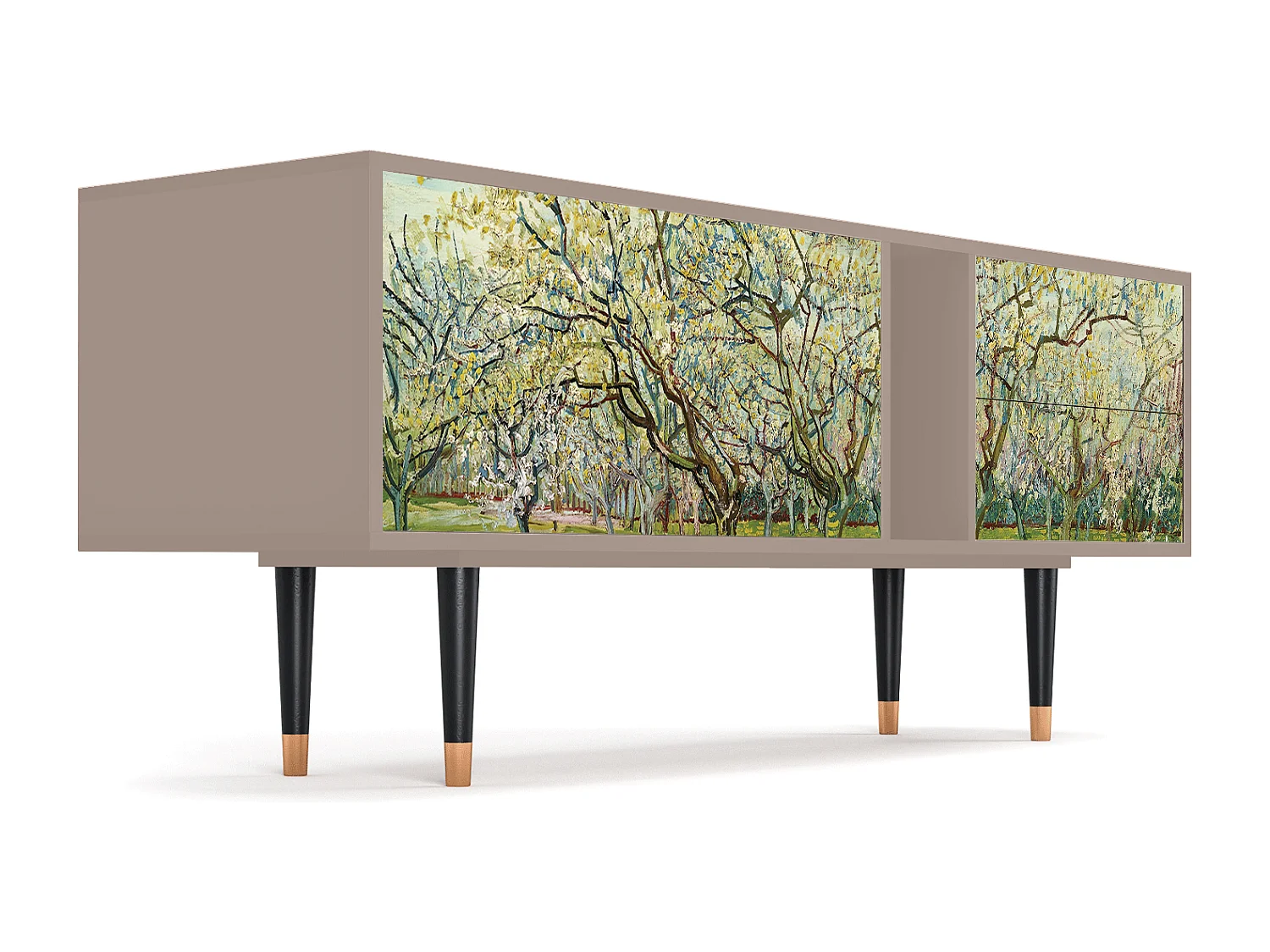 Meuble TV - 170х69х48 cm - T1 - The Blanc Orchard, Latte