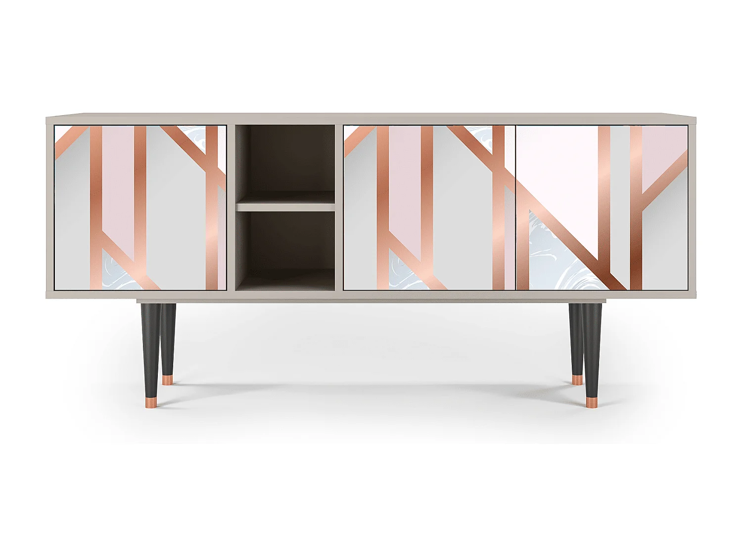 Meuble TV - 150х69х41 cm - T5 - Champagne Story, Sable