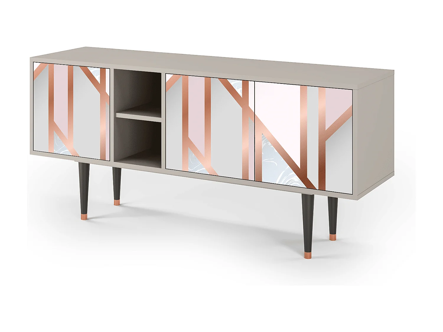 Meuble TV - 150х69х41 cm - T5 - Champagne Story, Sable