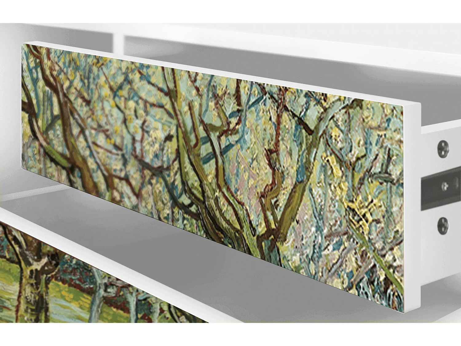 Mueble de TV - 170х59х48 cm - T4 - The Branco Orchard, Branco