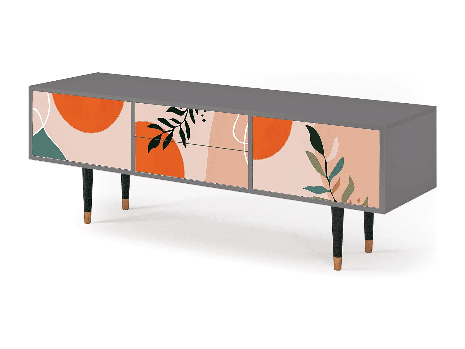 Meuble TV - 170х59х48 cm - T4 - Artwork, Gris