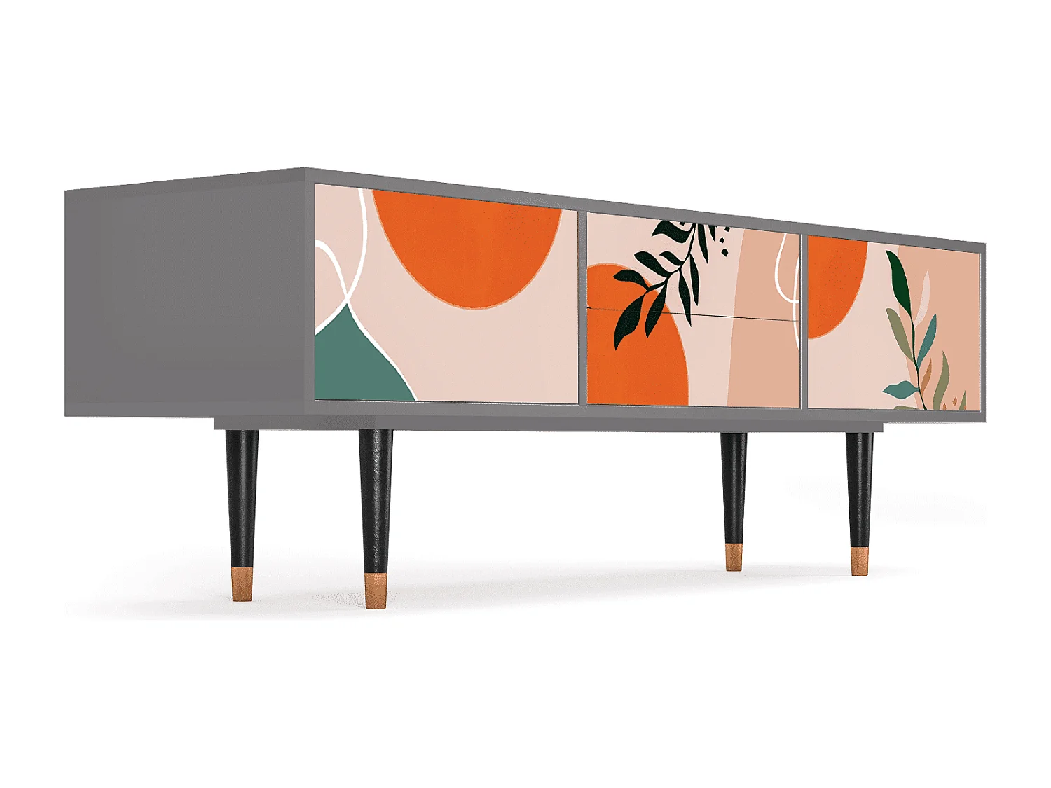 Meuble TV - 170х59х48 cm - T4 - Artwork, Gris