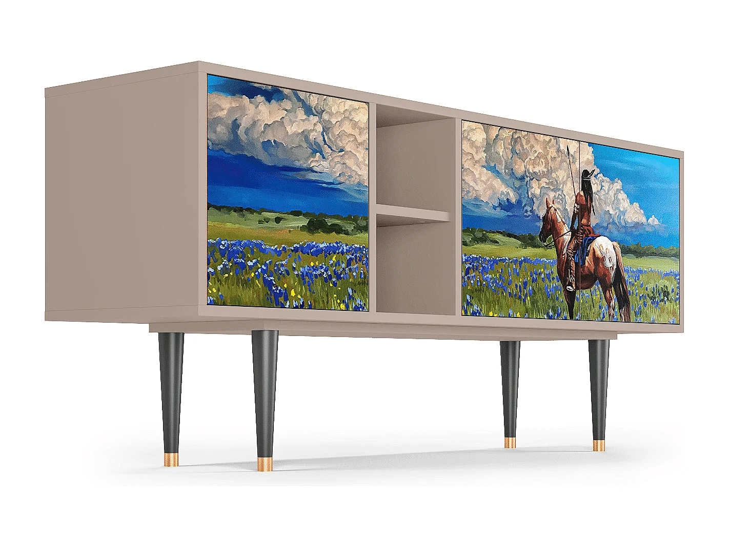 Meuble TV - 150х69х41 cm - T5 - Thunderheads by Dean, Latte