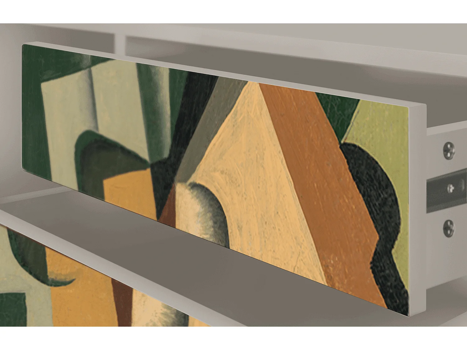 Mobile TV - 170х59х48 cm - T4 - Glass and Checkerboard, Sabbia