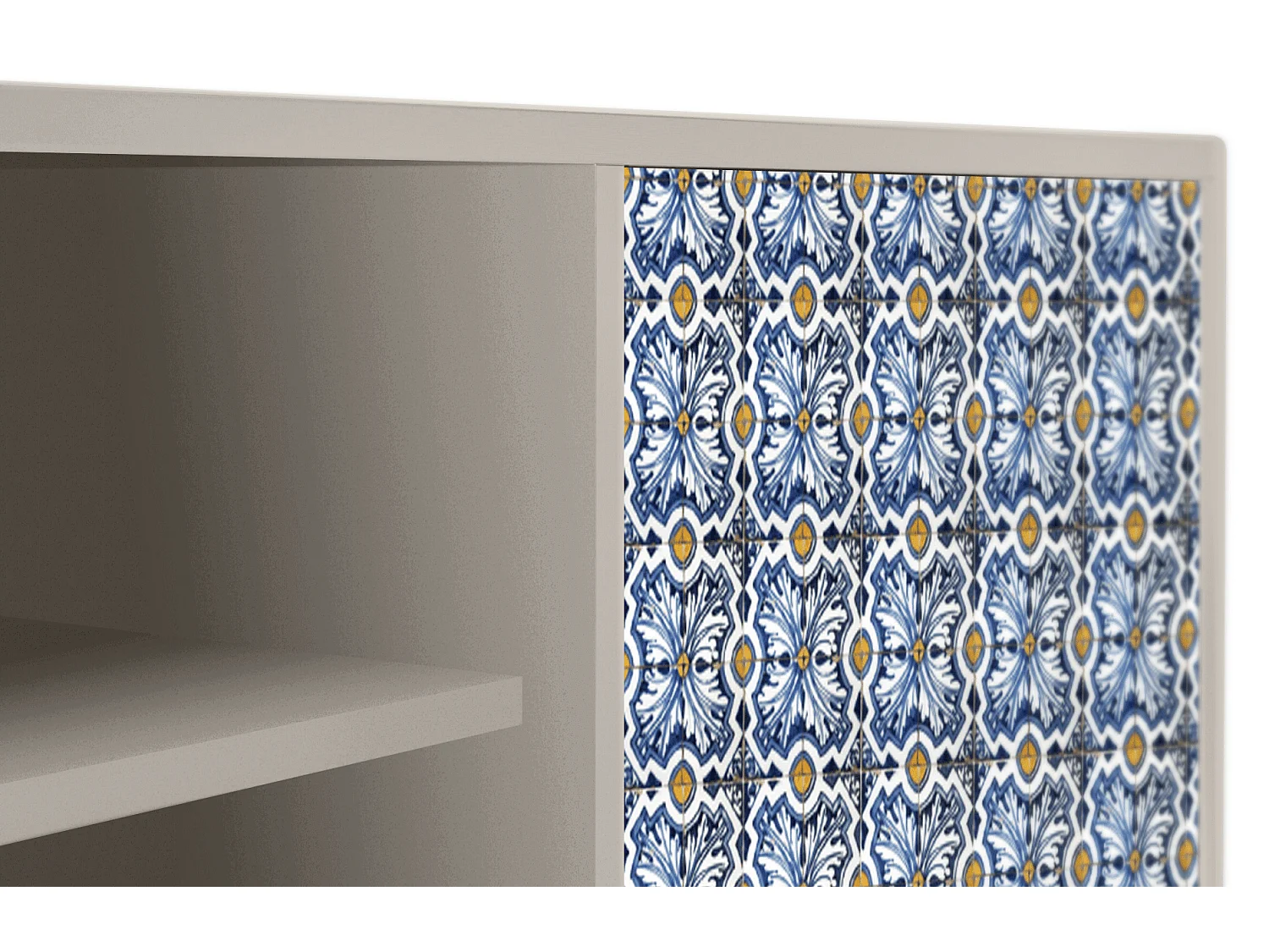 Mobile TV - 170х69х48 cm - T2 - Lovely Cornflowers, Sabbia