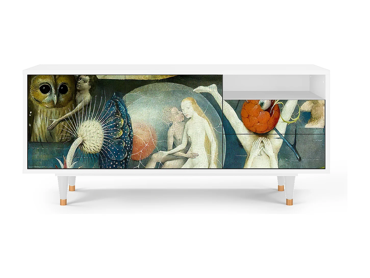 Mobile TV - 125х56х41 cm - T7 - The Garden Of by Bosch, Bianco