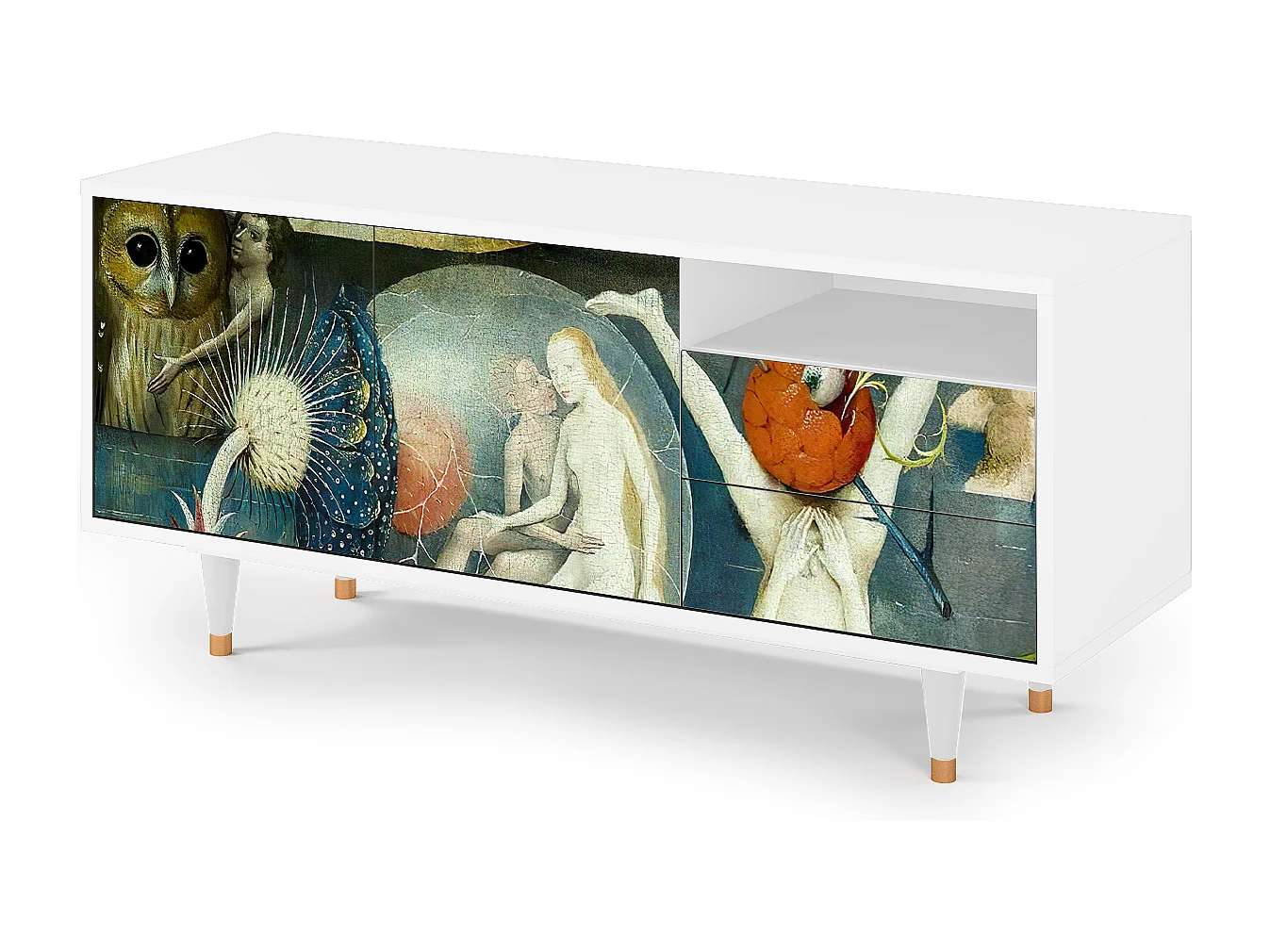 Mobile TV - 125х56х41 cm - T7 - The Garden Of by Bosch, Bianco