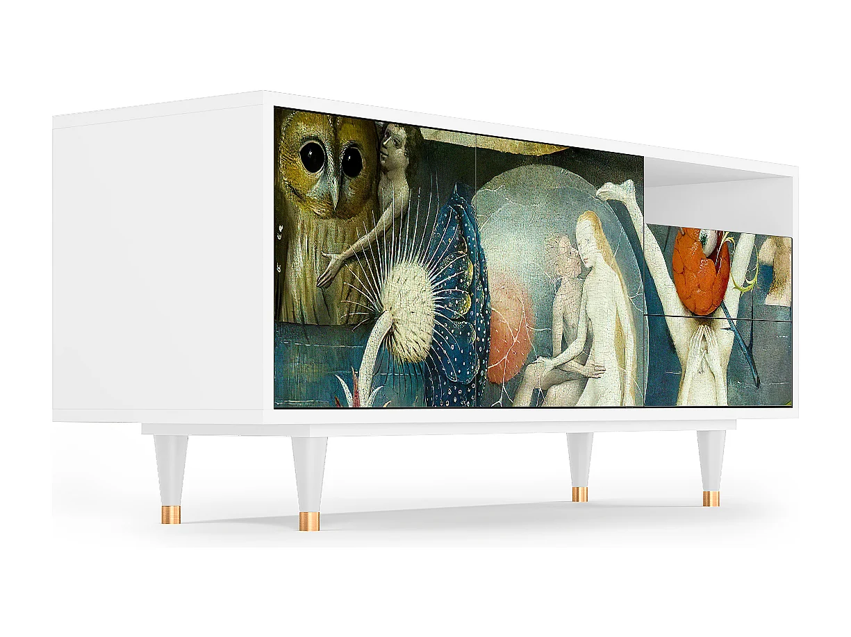 Mobile TV - 125х56х41 cm - T7 - The Garden Of by Bosch, Bianco