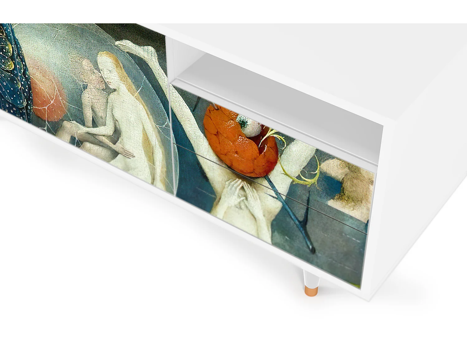 Mobile TV - 125х56х41 cm - T7 - The Garden Of by Bosch, Bianco