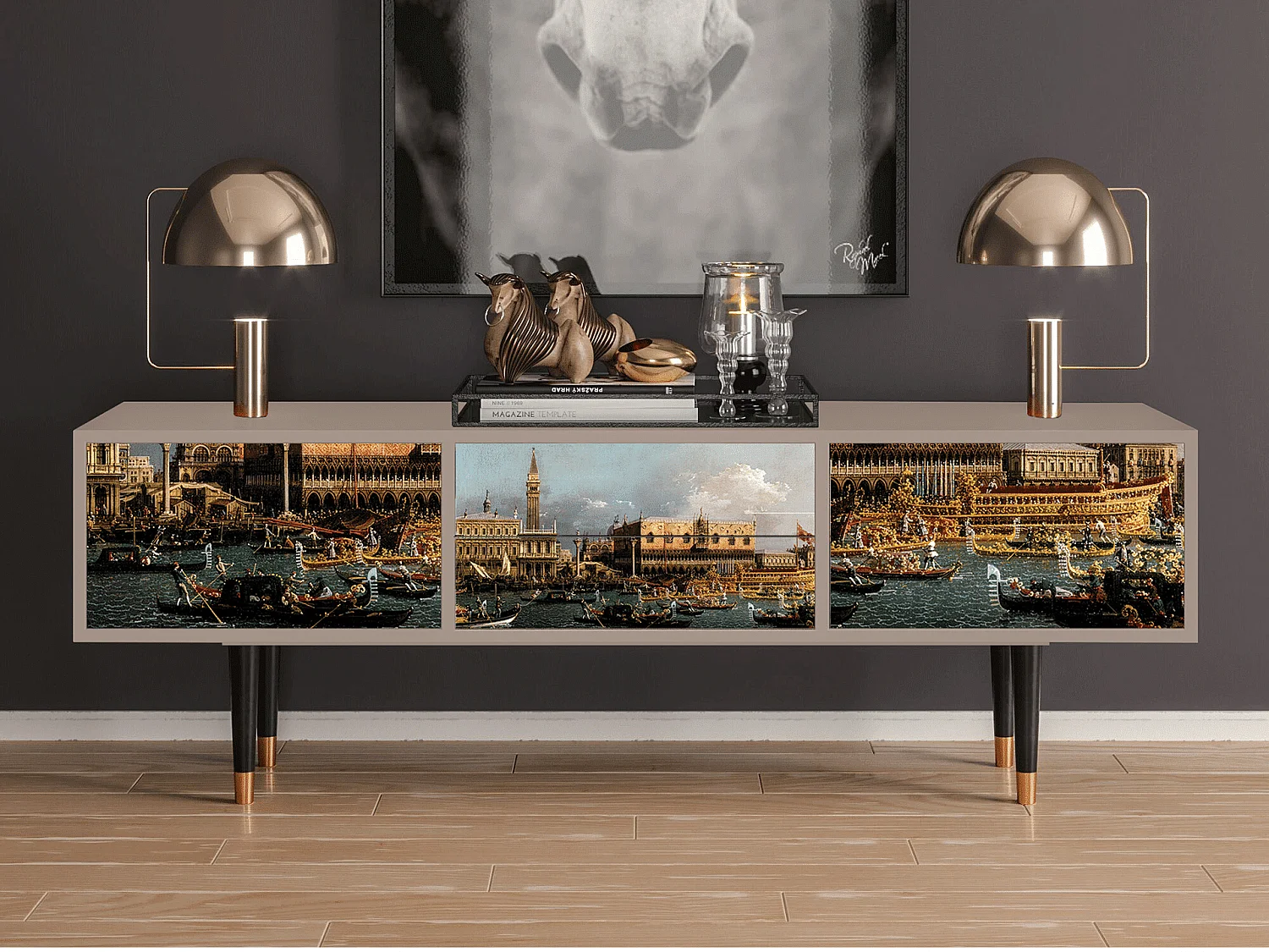 TV-Möbel - 170х59х48 cm - T4 - The Bucintoro, Latte