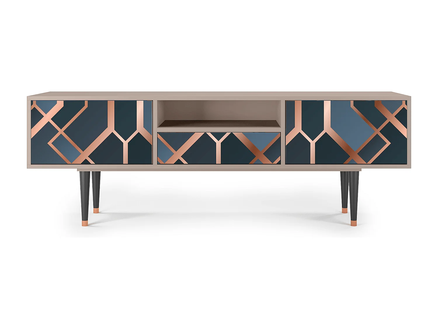 Mueble de TV - 170х59х41 cm - T6 - Ashy 1920', Latte