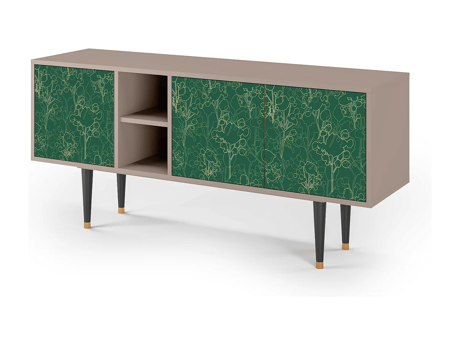 Mobile TV - 150х69х41 cm - T5 - Emerald Forest, Latte