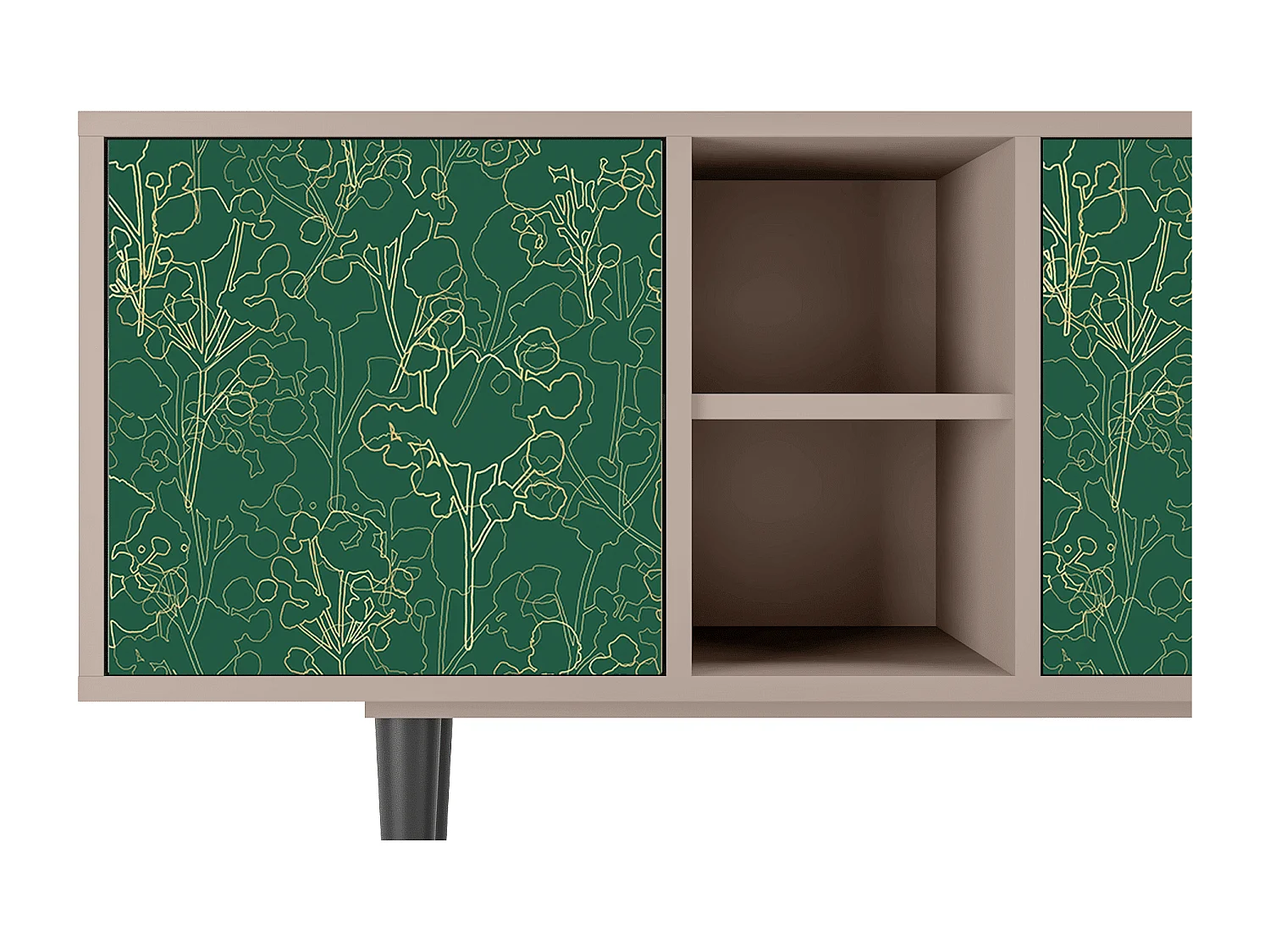 Mobile TV - 150х69х41 cm - T5 - Emerald Forest, Latte