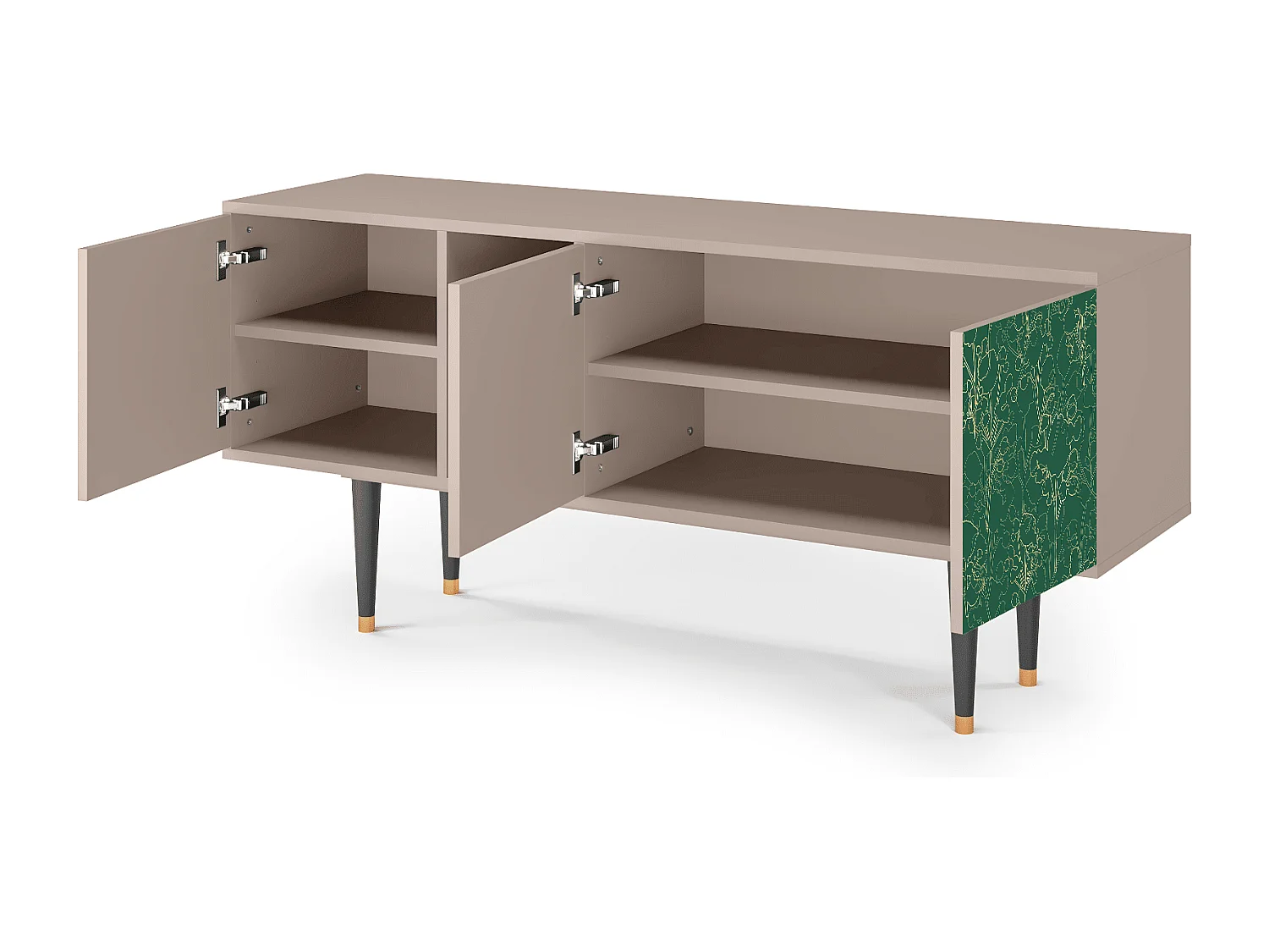 Mobile TV - 150х69х41 cm - T5 - Emerald Forest, Latte