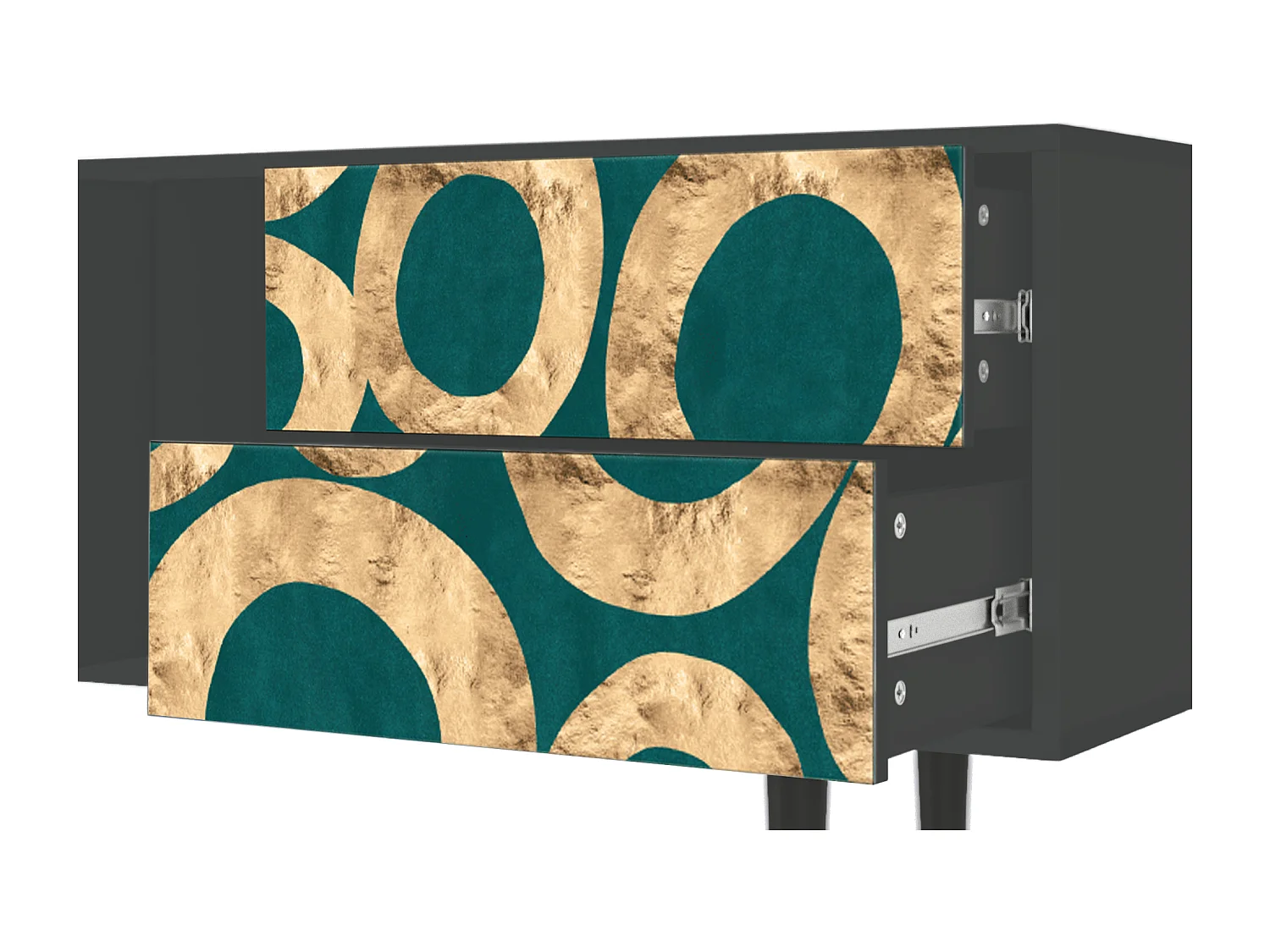 Mueble de TV - 170х69х48 cm - T1 - Zircon Sphere, Antracita