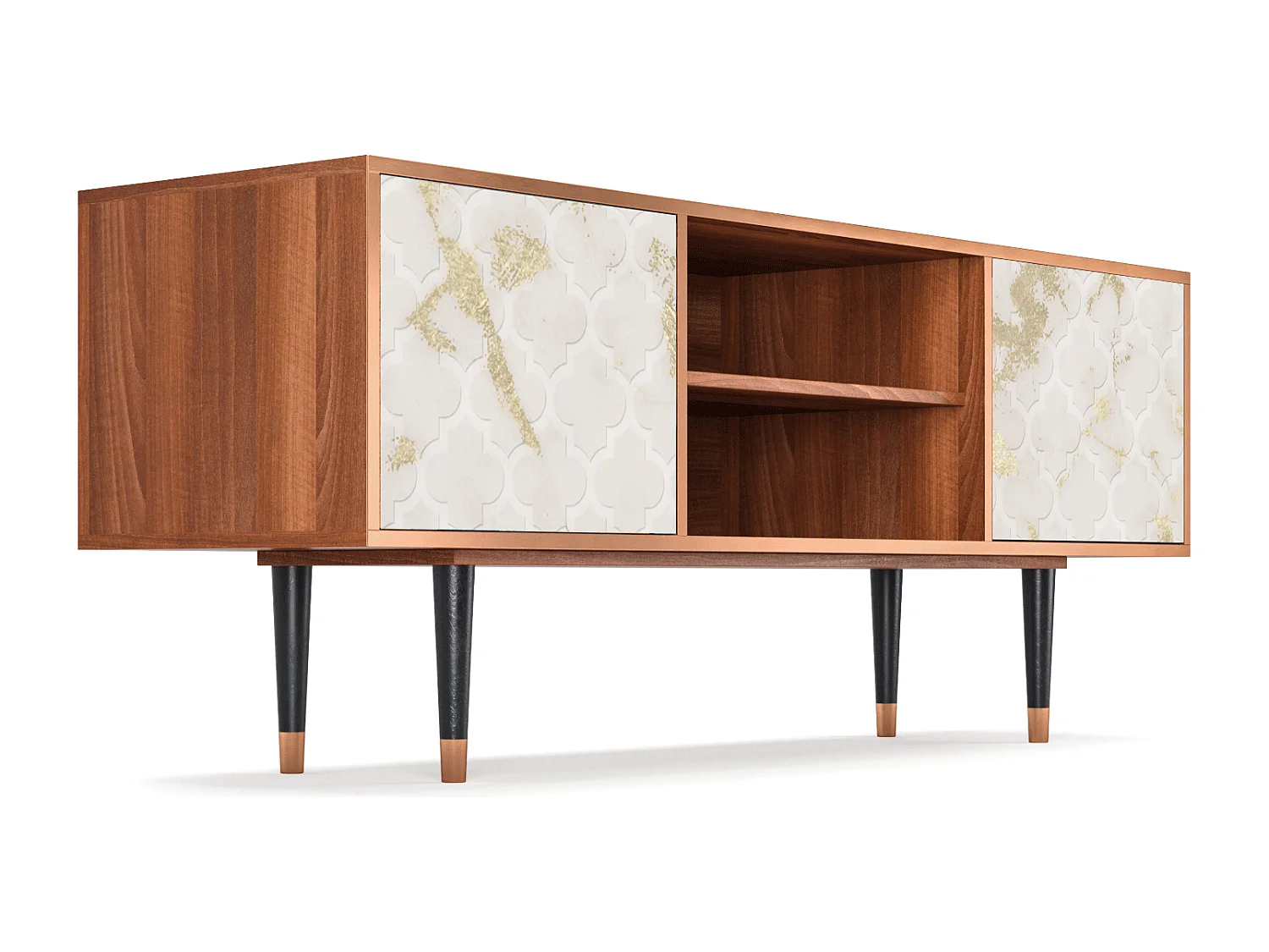 Mueble de TV - 170х69х48 cm - T2 - Sahara desert, Nogueira