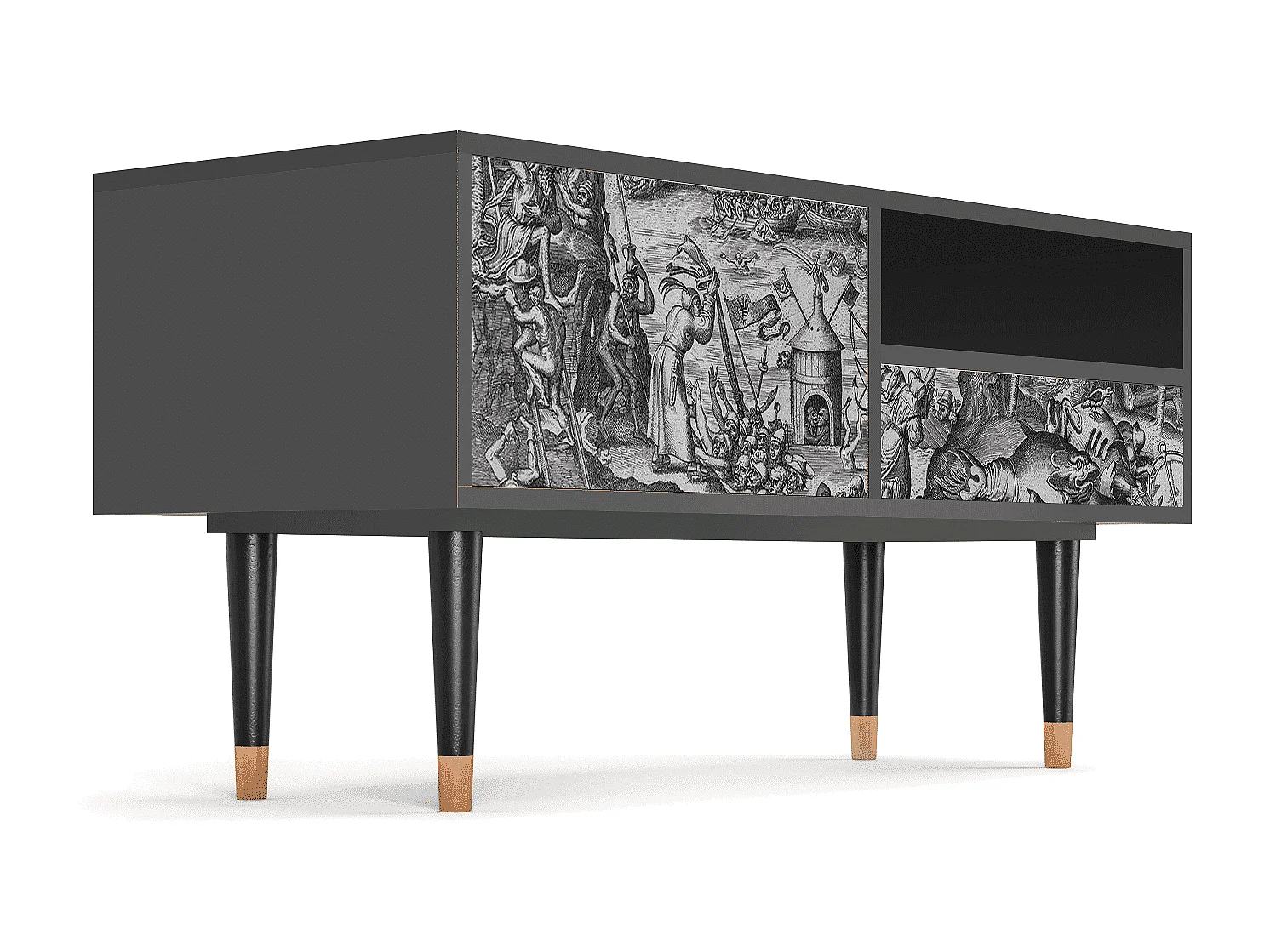 TV-Möbel - 115х59х48 cm - T3 - The Temptation, Anthrazit