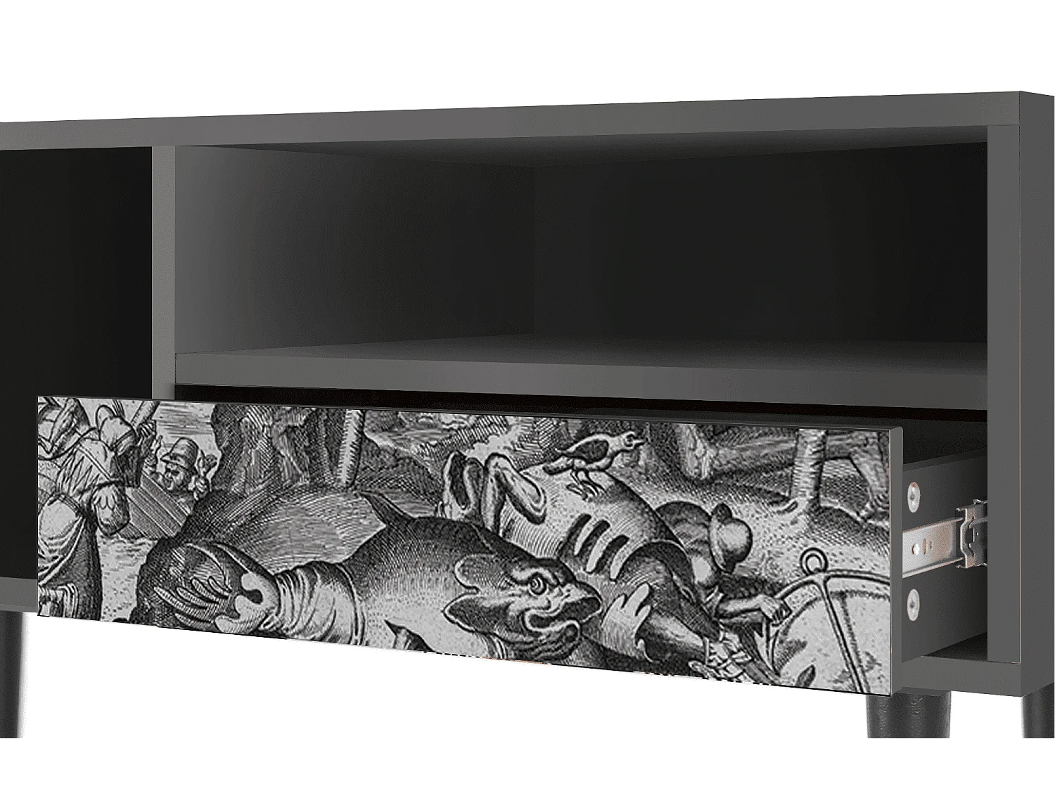 TV-Möbel - 115х59х48 cm - T3 - The Temptation, Anthrazit