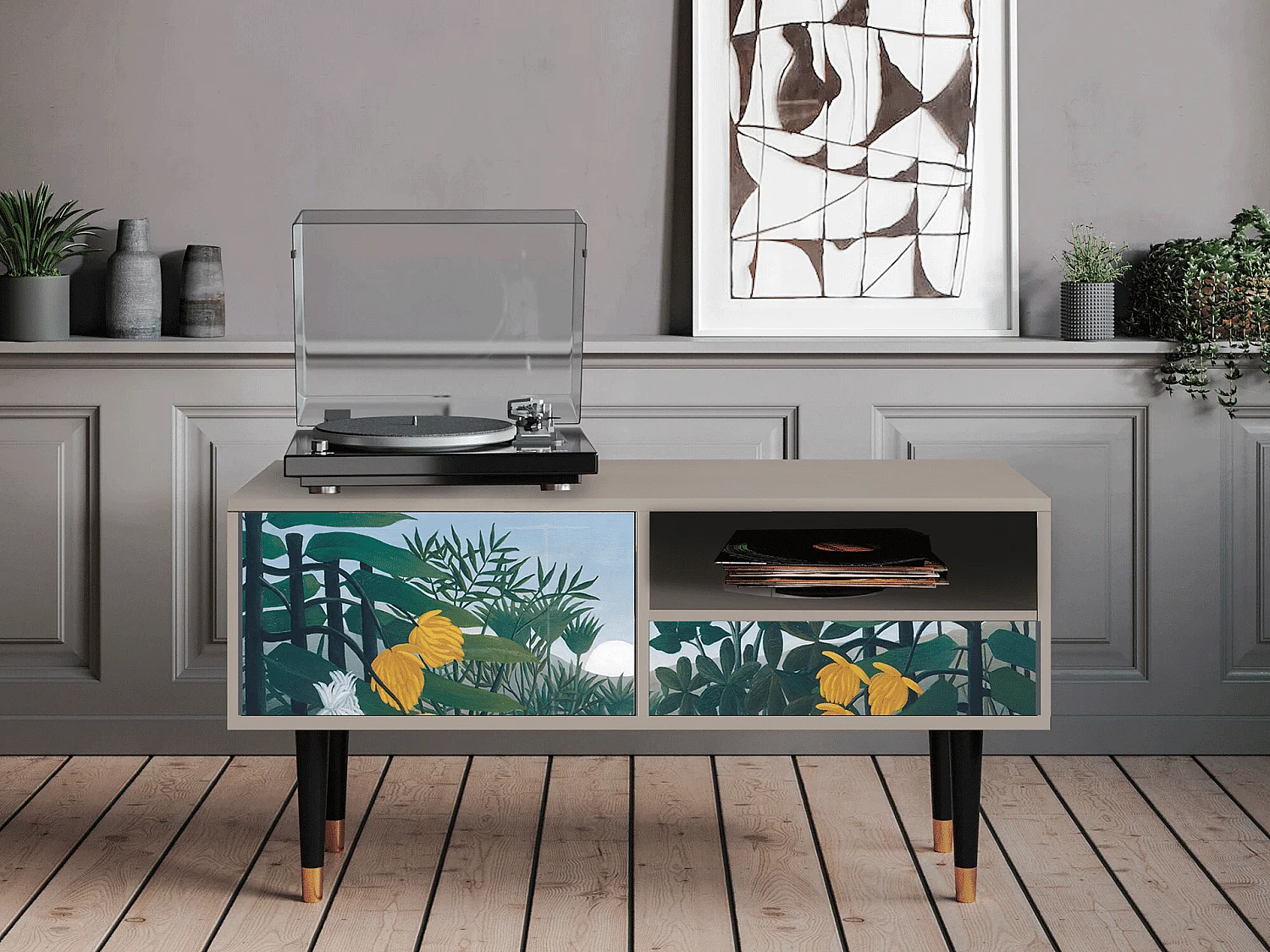 TV-meubel - 115х59х48 cm - T3 - The Repast of the Lion, Zand