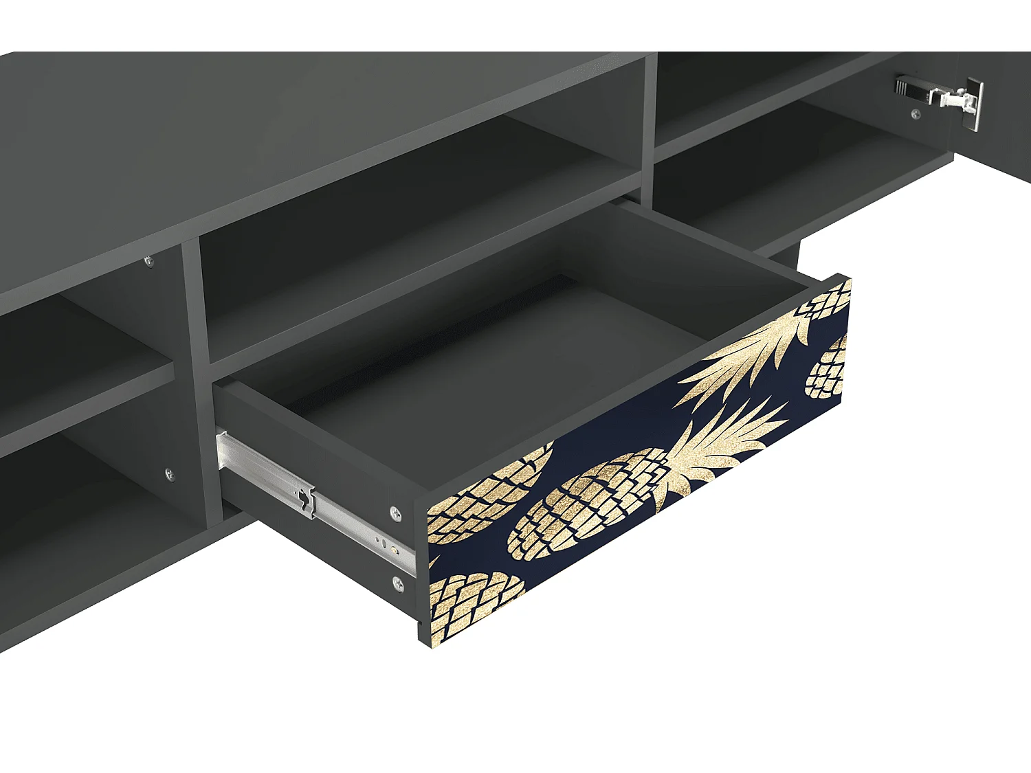 Meuble TV - 170х59х41 cm - T6 - Sunny Pineaple, Anthracite