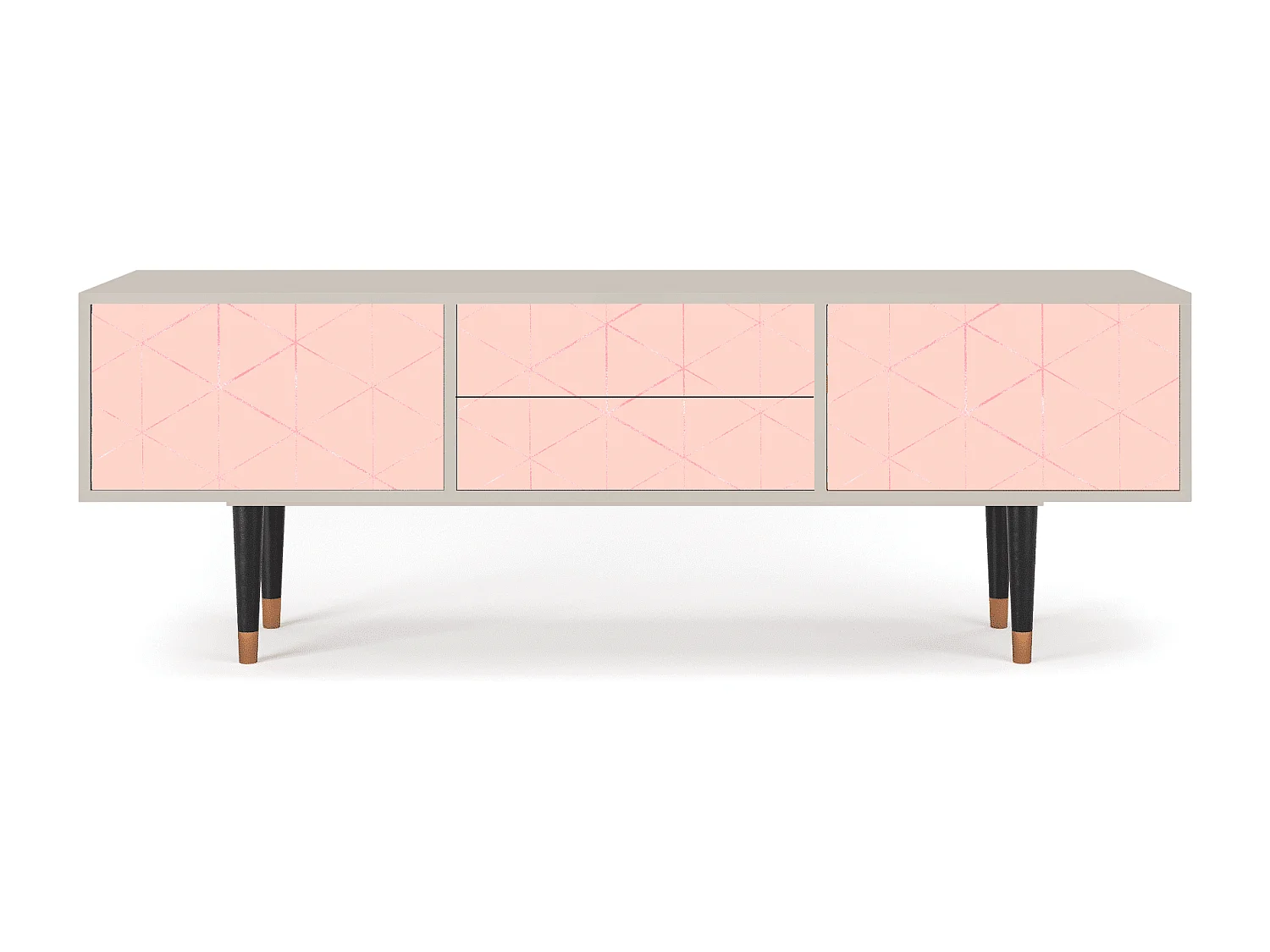 Mueble de TV - 170х59х48 cm - T4 - Rose Quartz, Arena