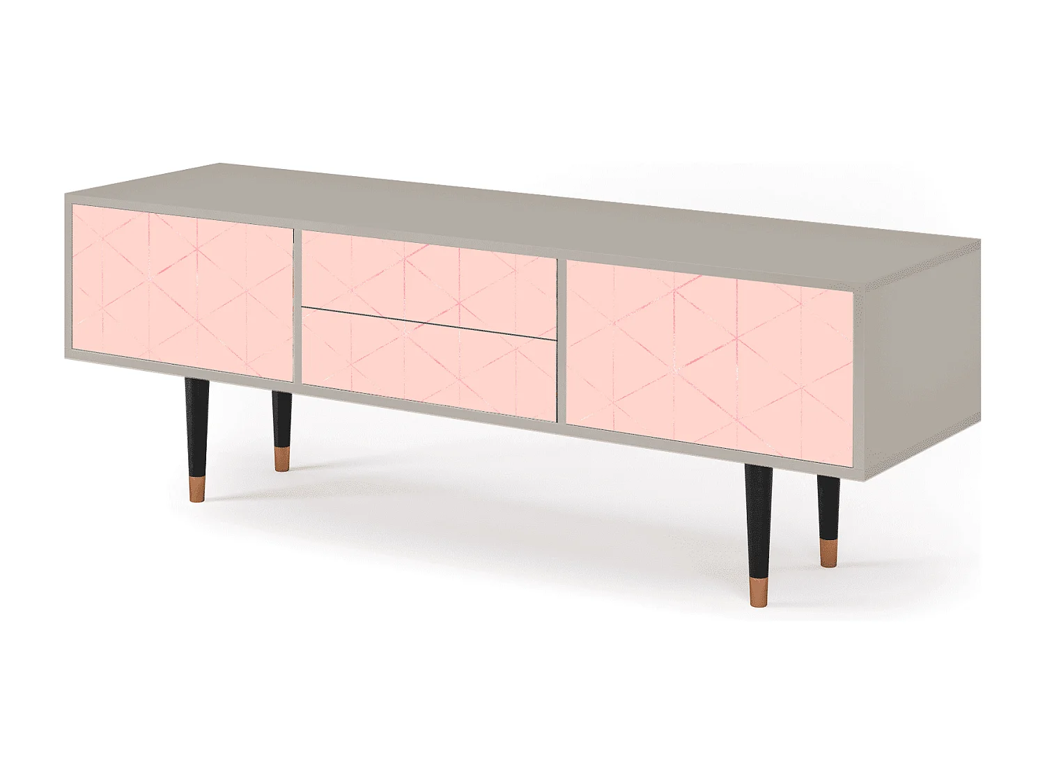 Mueble de TV - 170х59х48 cm - T4 - Rose Quartz, Arena